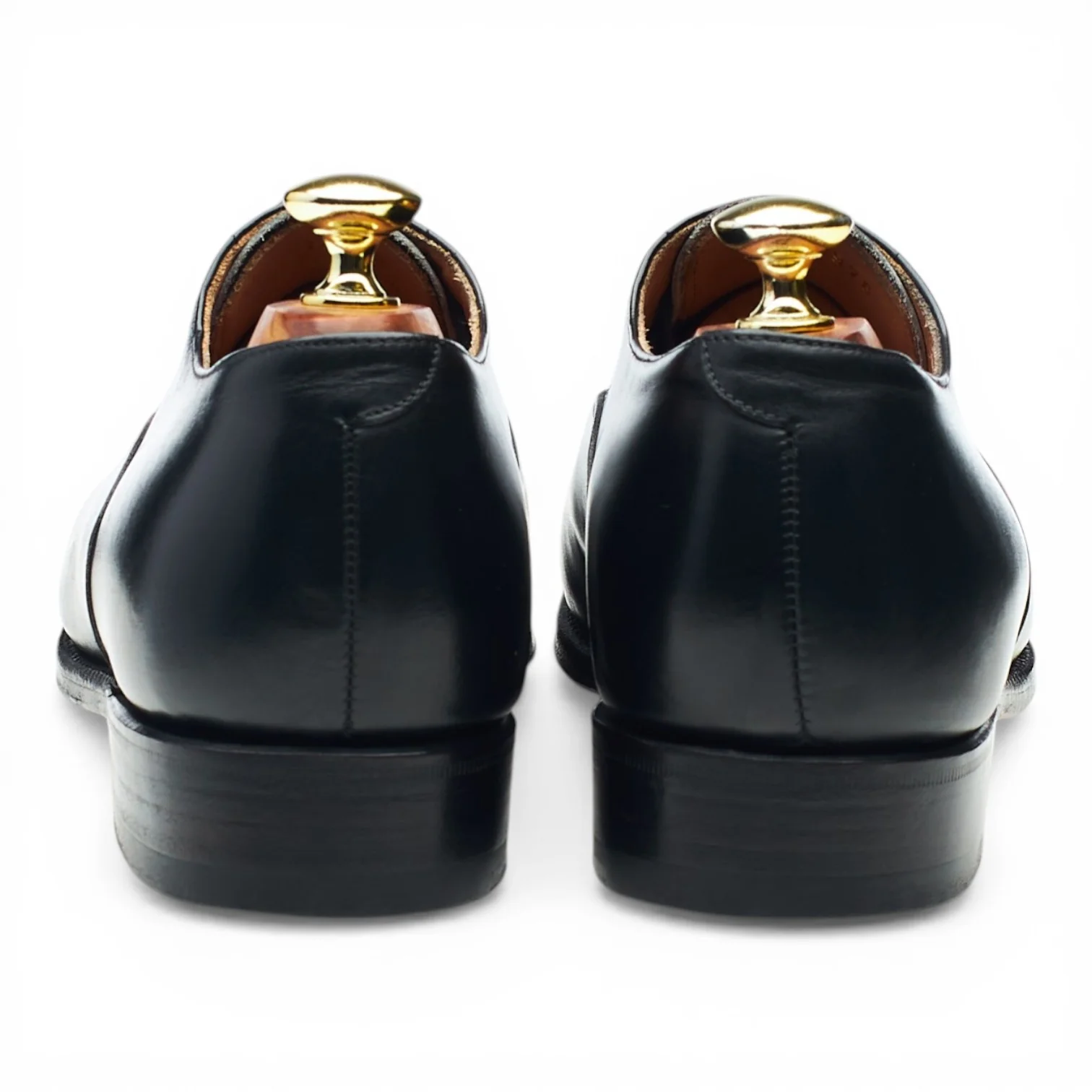 '101198' Black Leather Oxford UK 7 E - Image 4