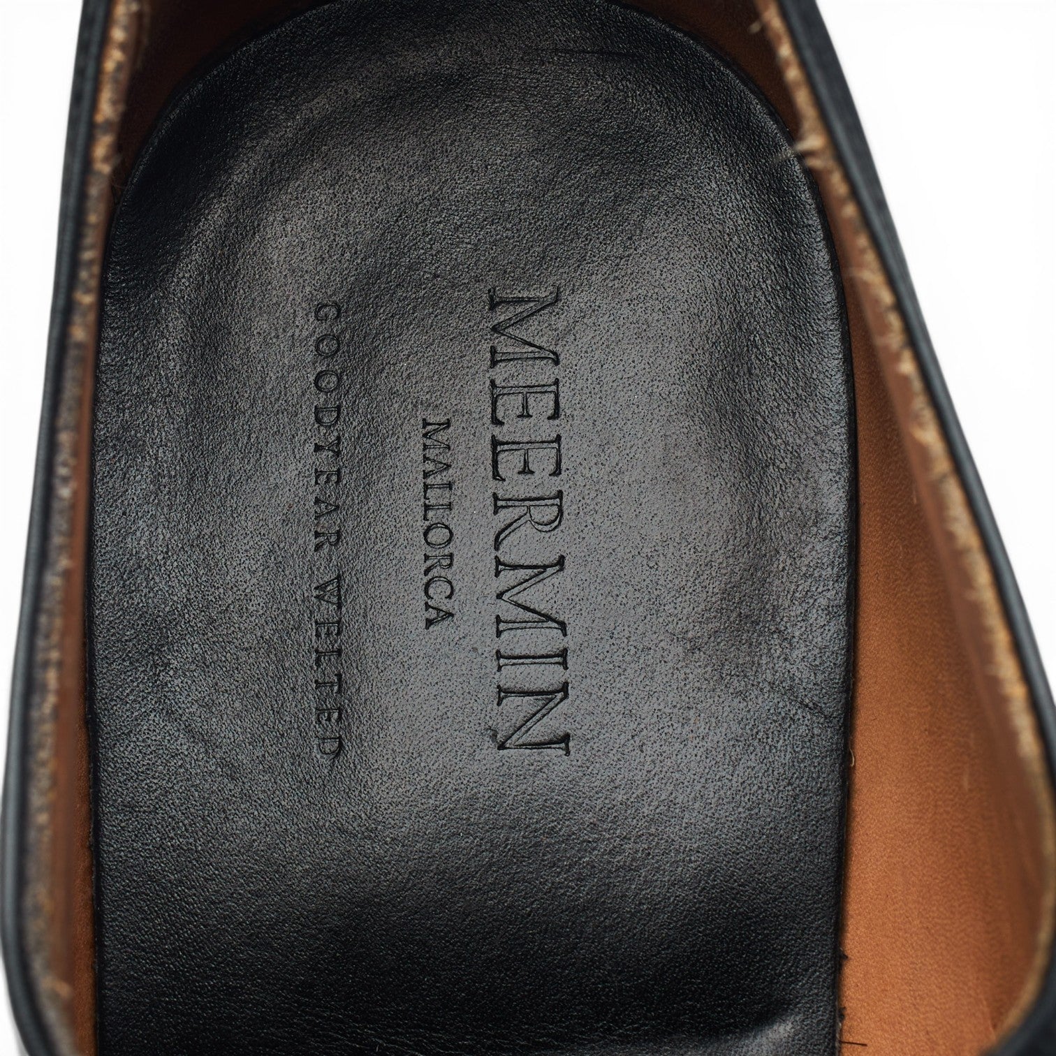 '101198' Black Leather Oxford UK 7 E - Image 6