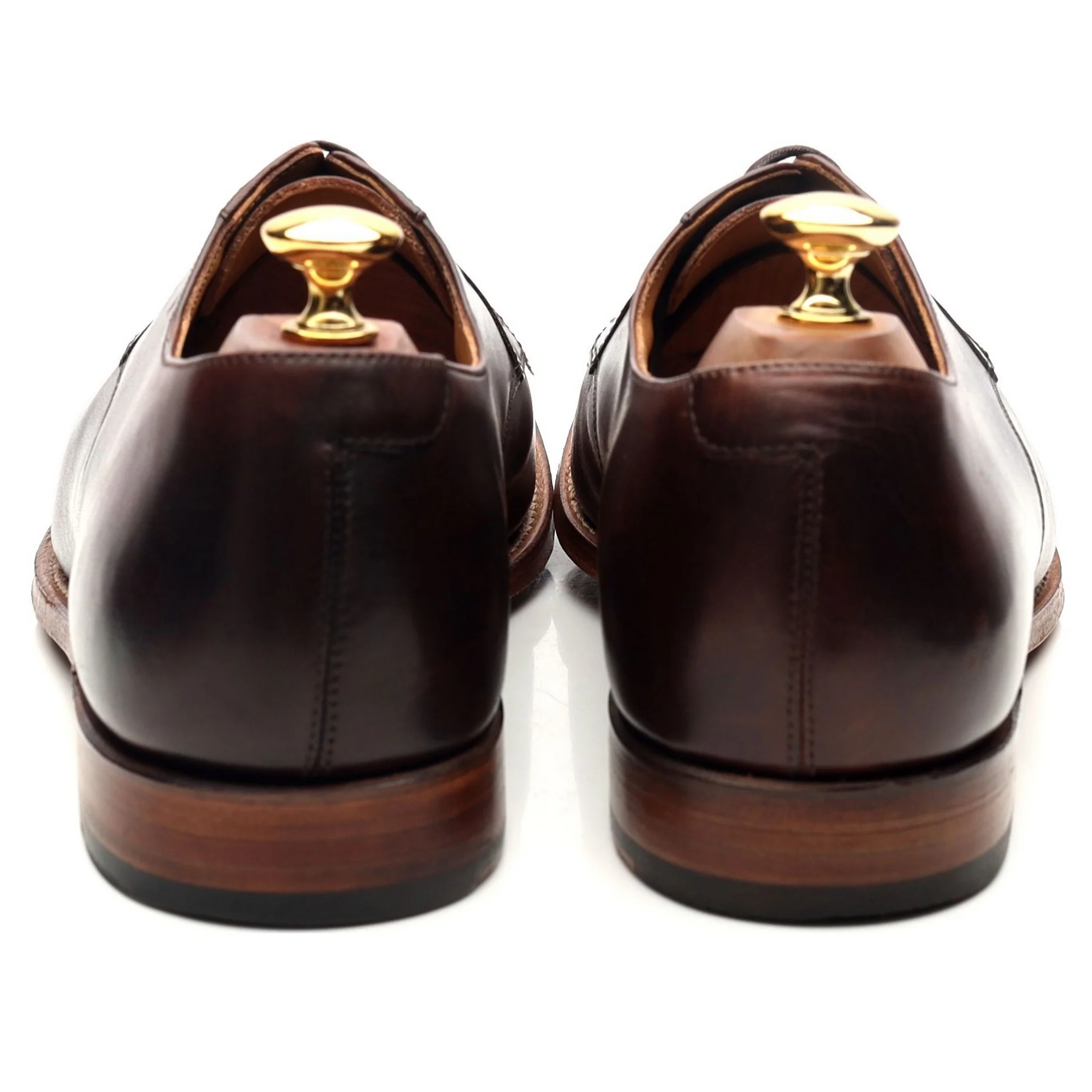 'Liam' Dark Brown Leather Derby UK 9 F - Image 4