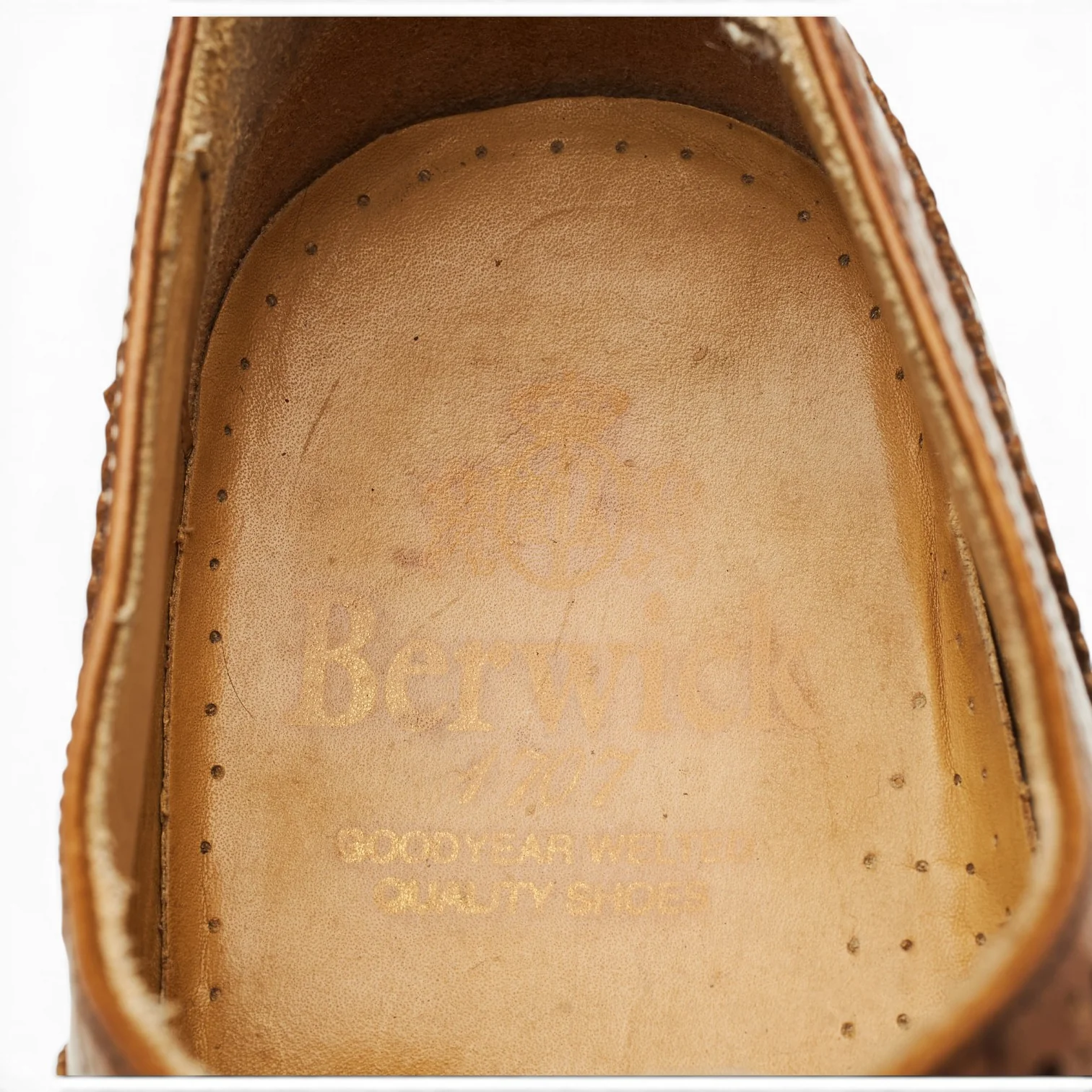 '1138' Brown Leather Oxford Brogues UK 9 - Image 6