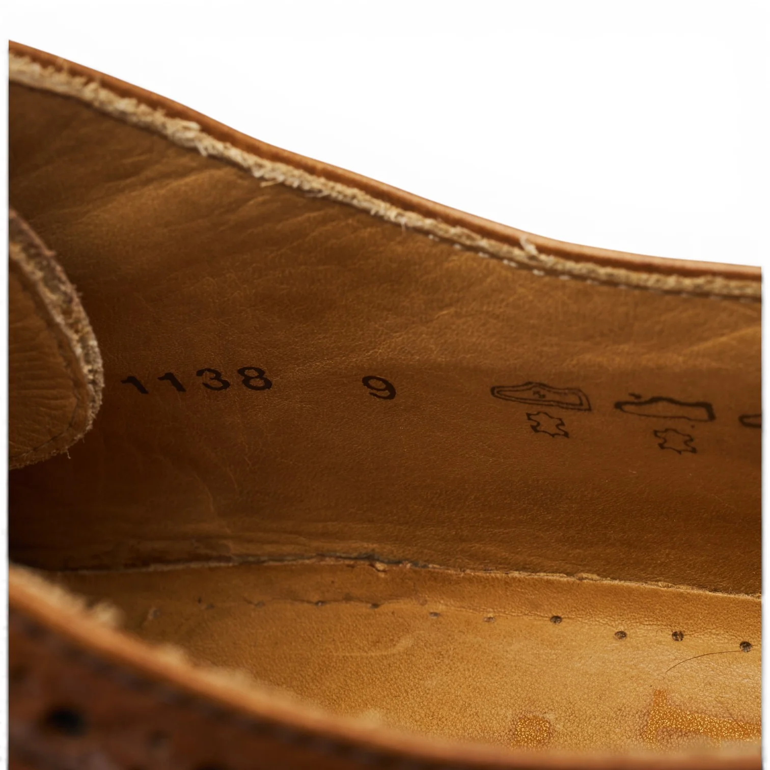 '1138' Brown Leather Oxford Brogues UK 9 - Image 7
