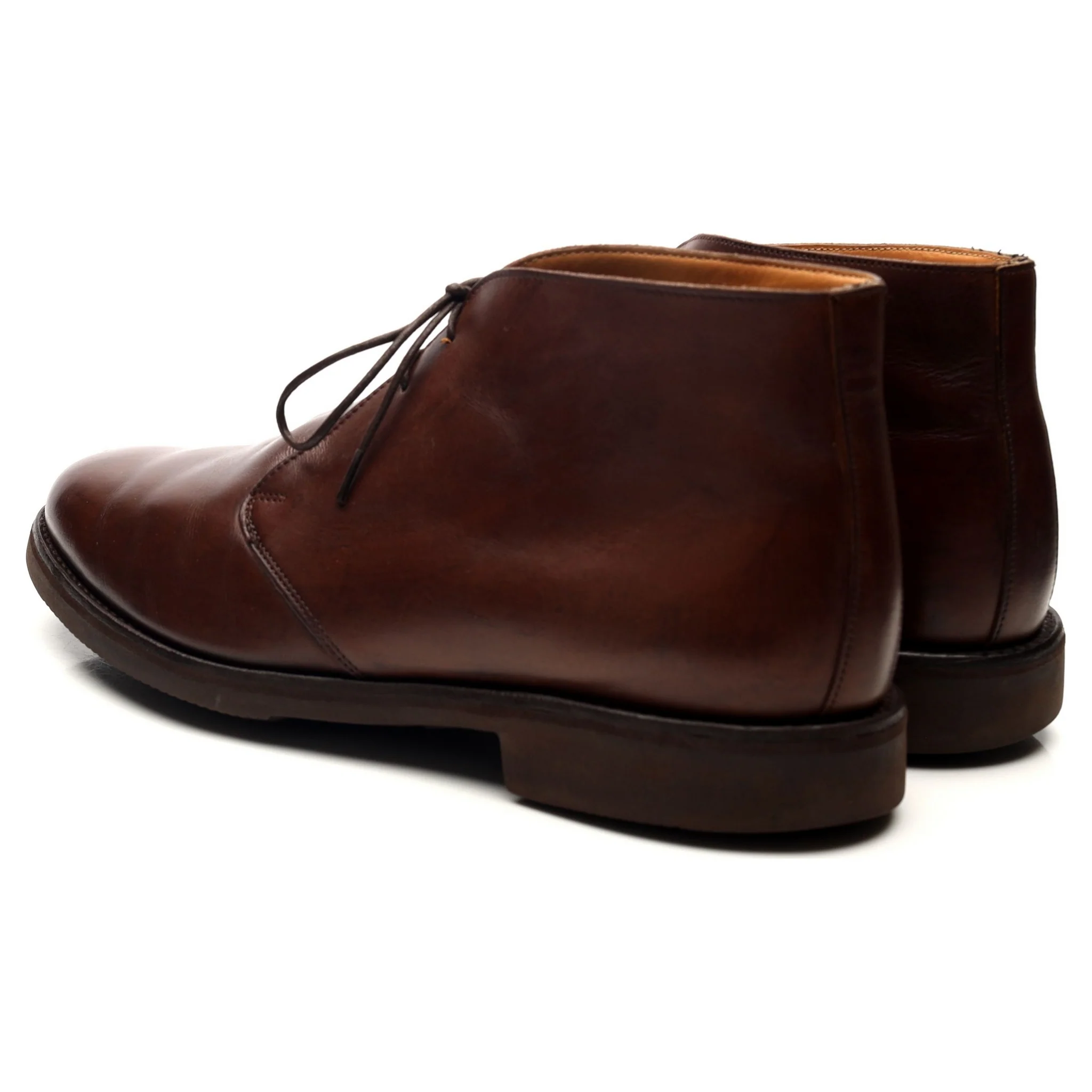 '148726' Brown Leather Chukka Boots UK 8.5 F - Image 3