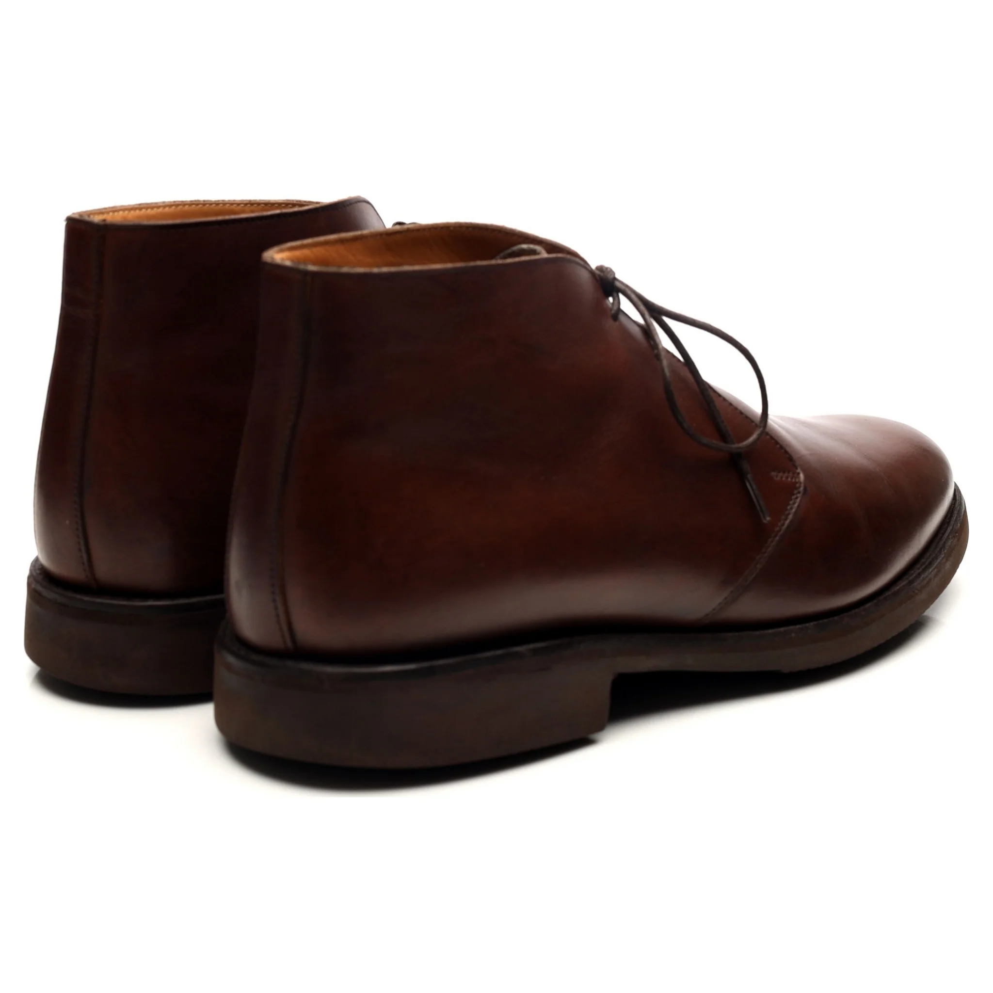 '148726' Brown Leather Chukka Boots UK 8.5 F - Image 5