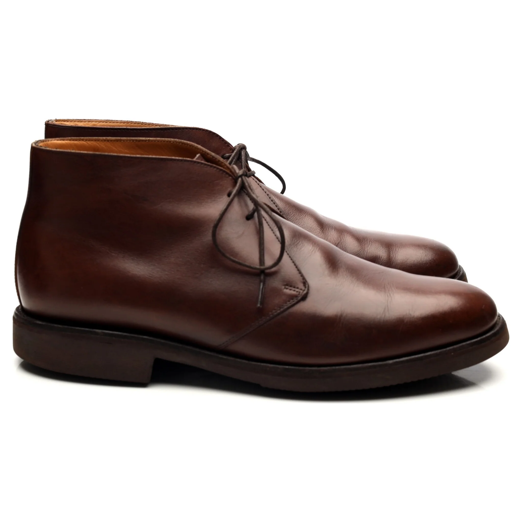 '148726' Brown Leather Chukka Boots UK 8.5 F - Image 6