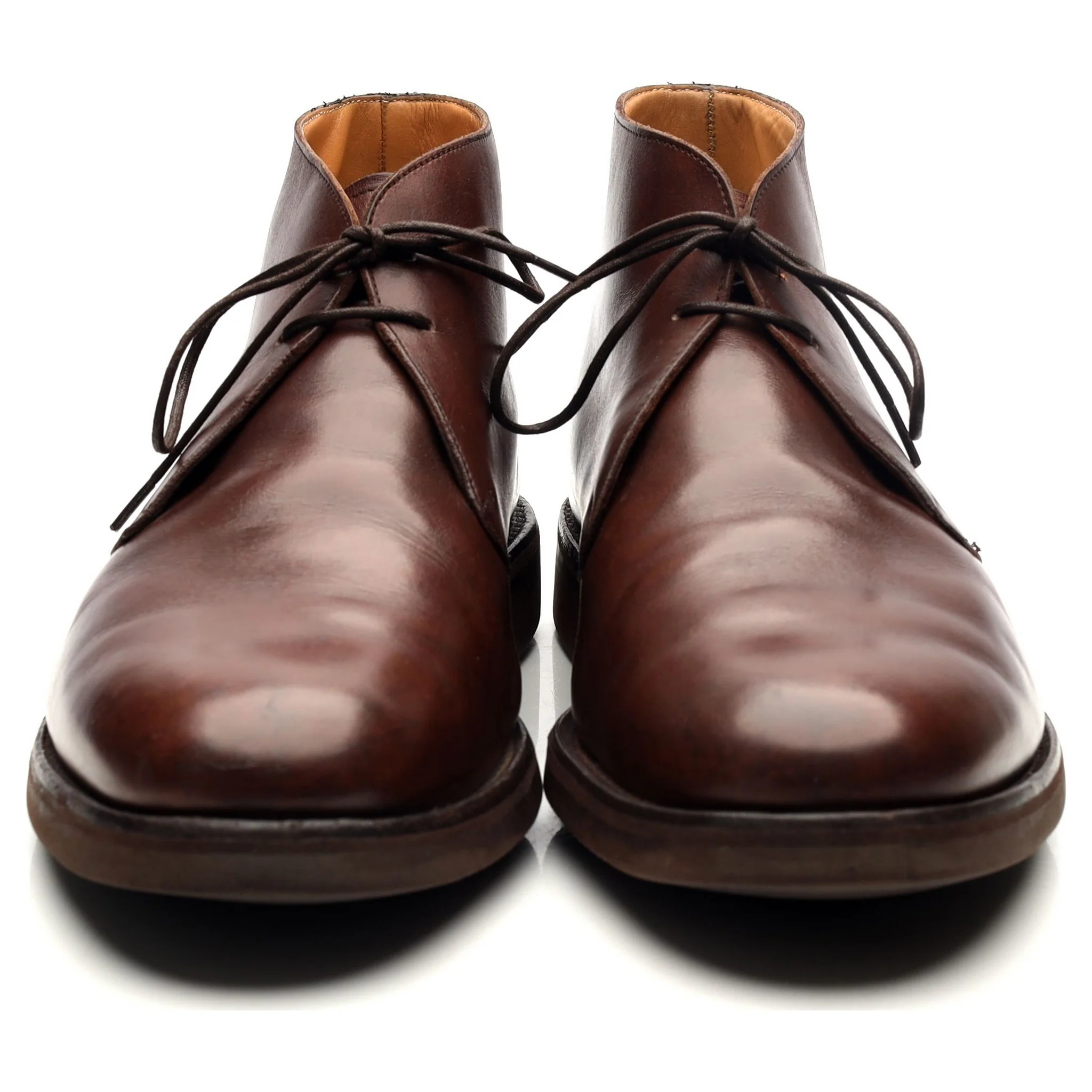 '148726' Brown Leather Chukka Boots UK 8.5 F - Image 8