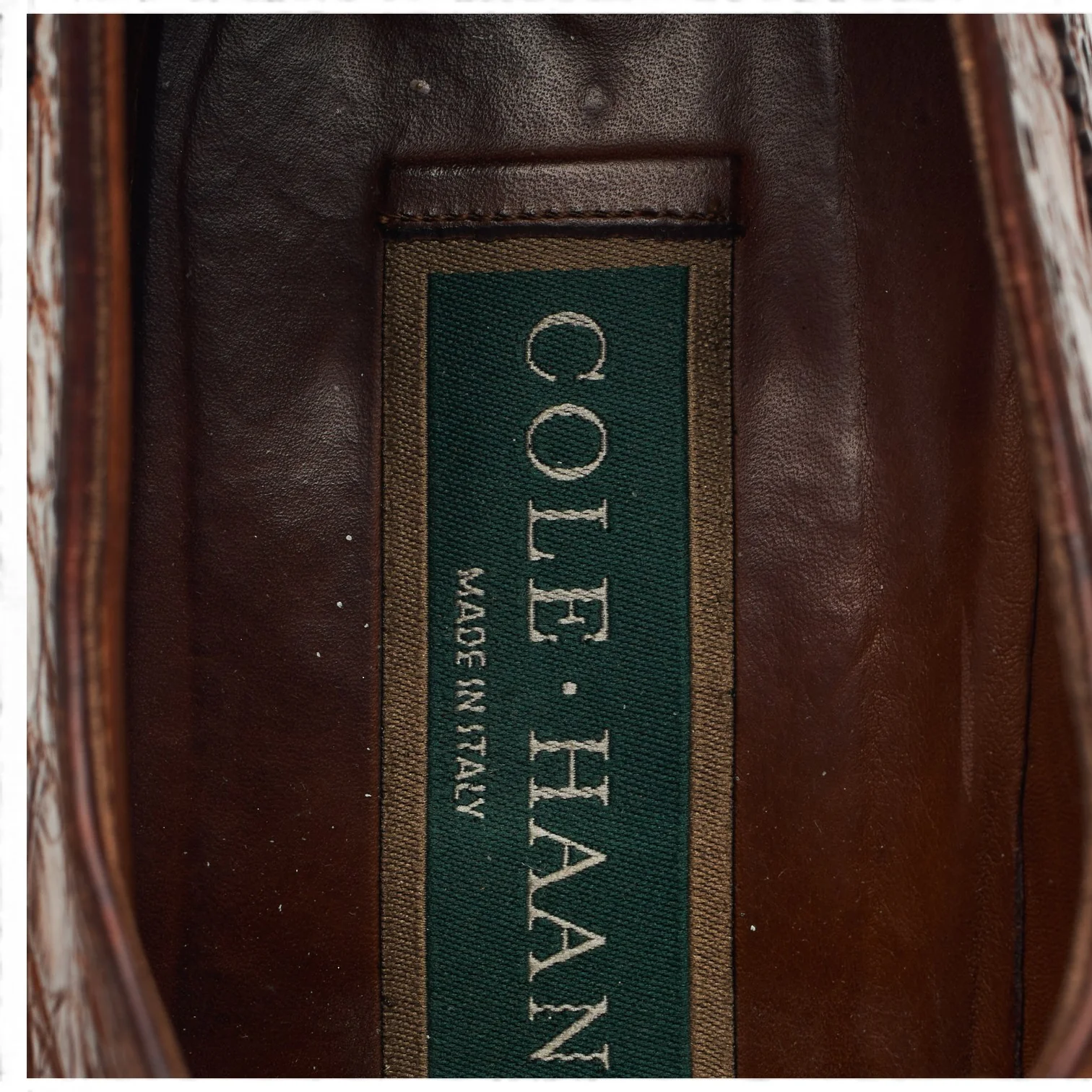 '1763' Tan Brown Crocodile Grain Leather Derby UK 9.5 US 10 D - Image 7