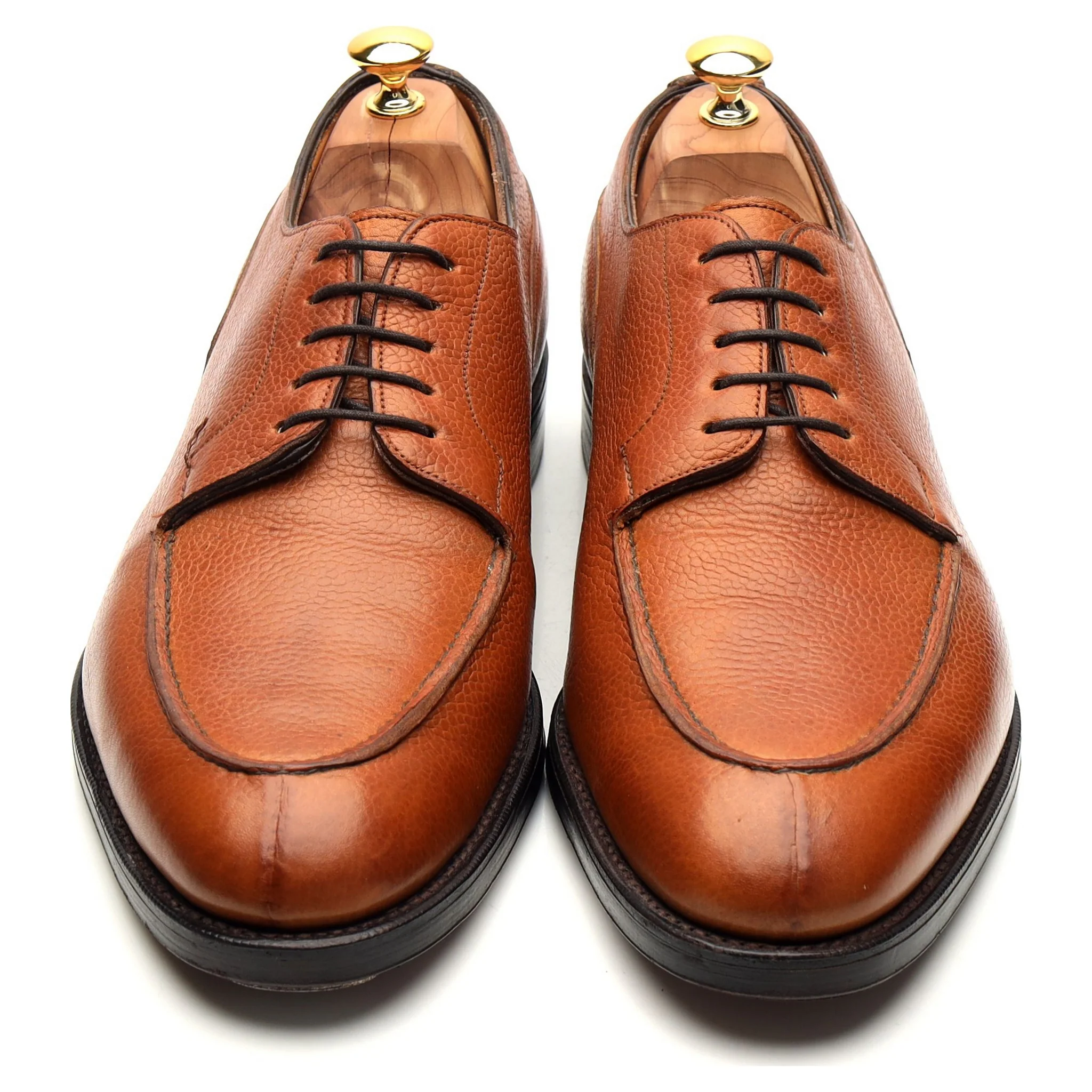 'Dover' Tan Brown Leather Split Toe Derby UK 11.5 D - Image 2