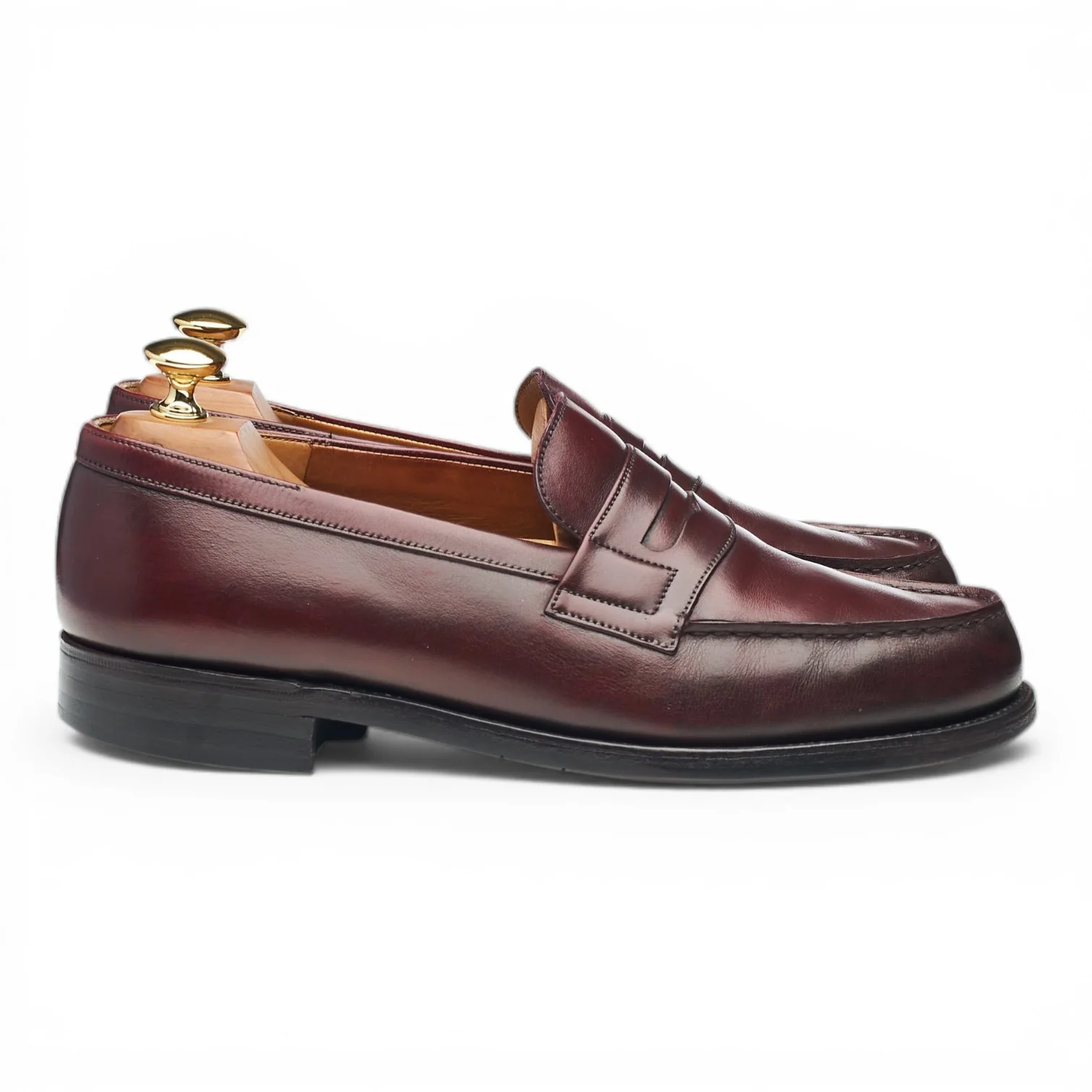 '180 Mocassin' Burgundy Leather Loafers 6.5 D UK 7.5