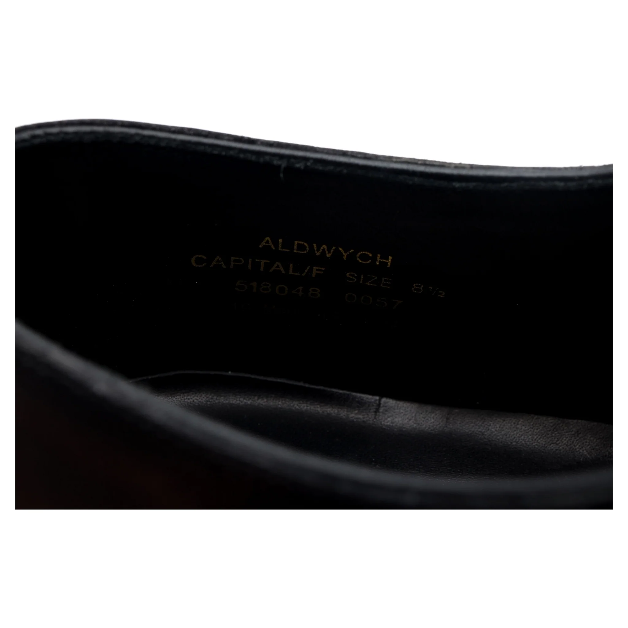 1880 'Aldwych' Black Leather Oxford UK 8.5 F - Image 13