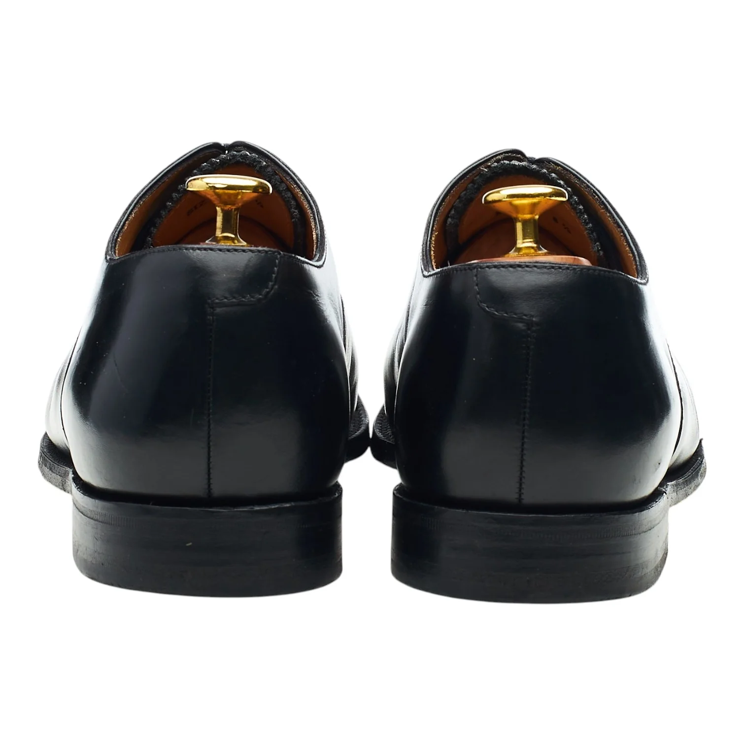 1880 'Aldwych' Black Leather Oxford UK 8.5 F - Image 4