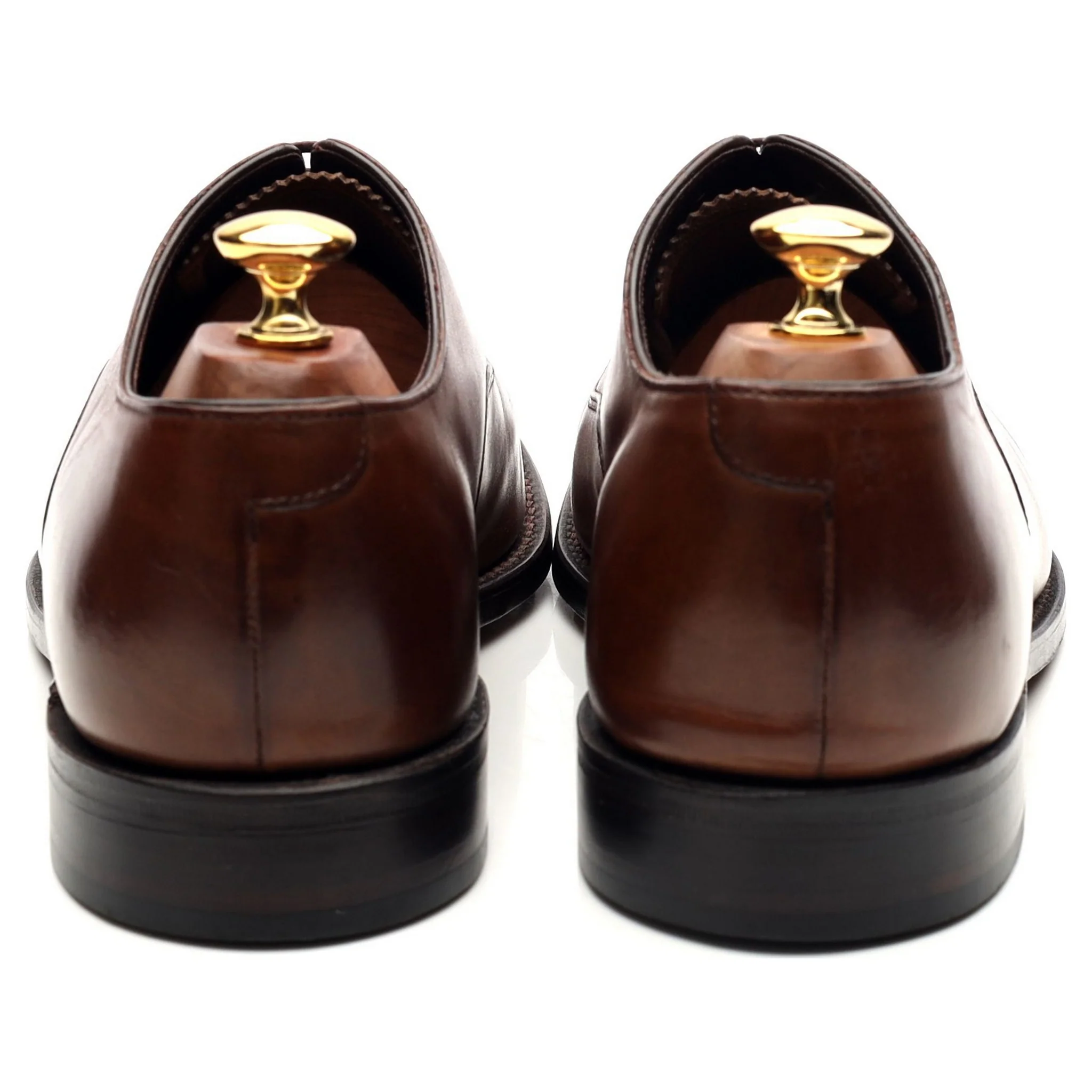 1880 'Aldwych' Dark Brown Leather Oxford UK 9.5 F - Image 4