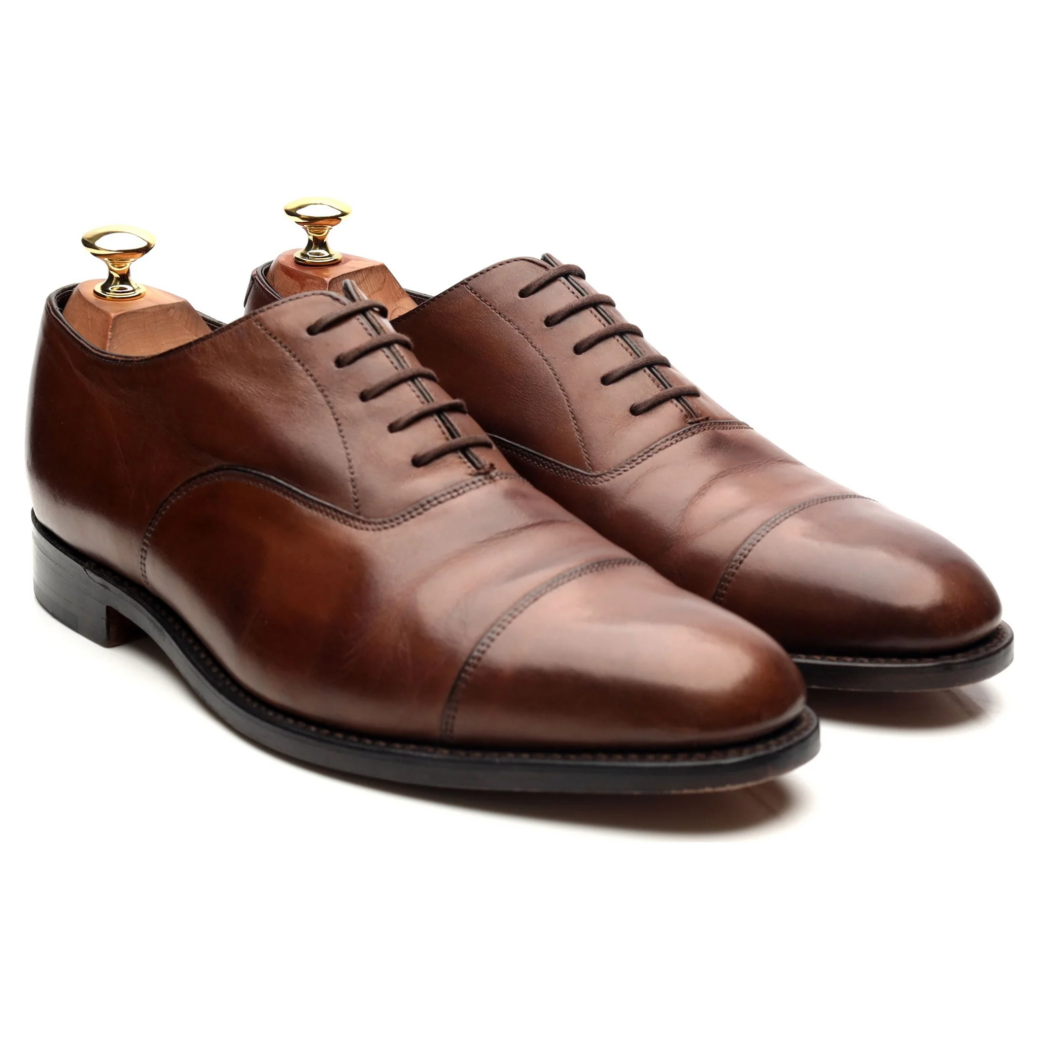 1880 'Aldwych' Dark Brown Leather Oxford UK 9.5 F - Image 7
