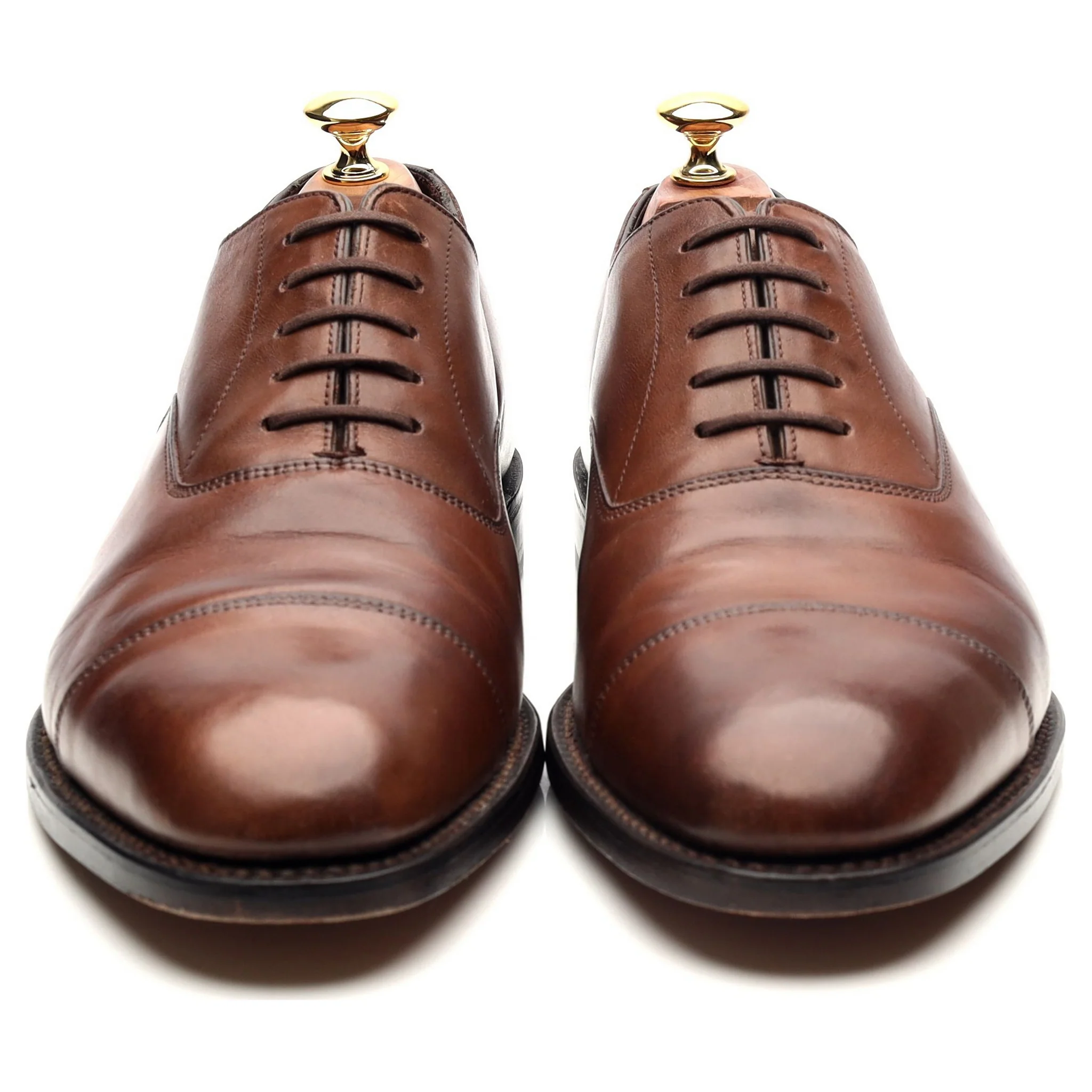 1880 'Aldwych' Dark Brown Leather Oxford UK 9.5 F - Image 8