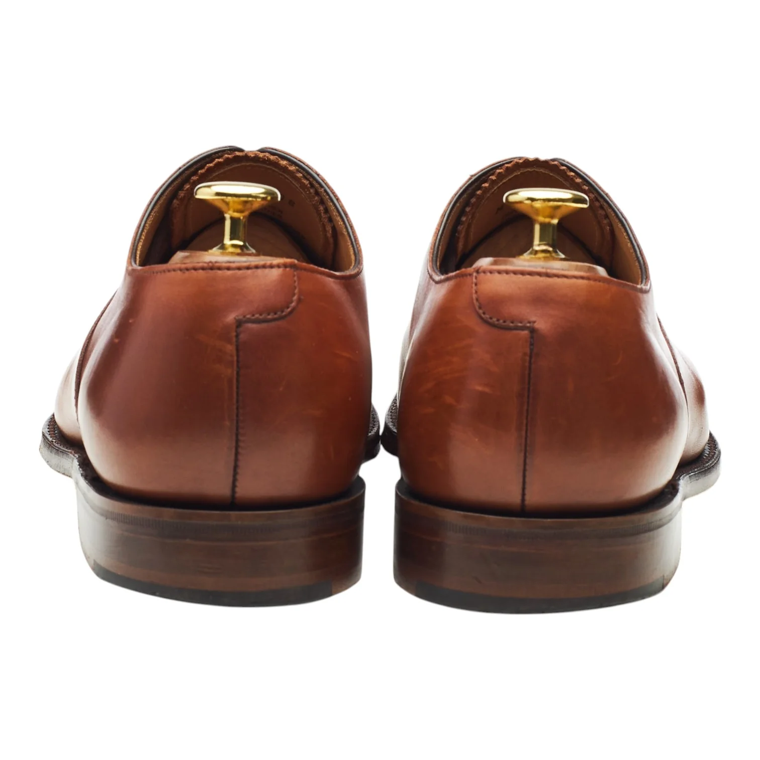 1880 'Aldwych' Tan Brown Leather Oxford UK 8.5 F - Image 4