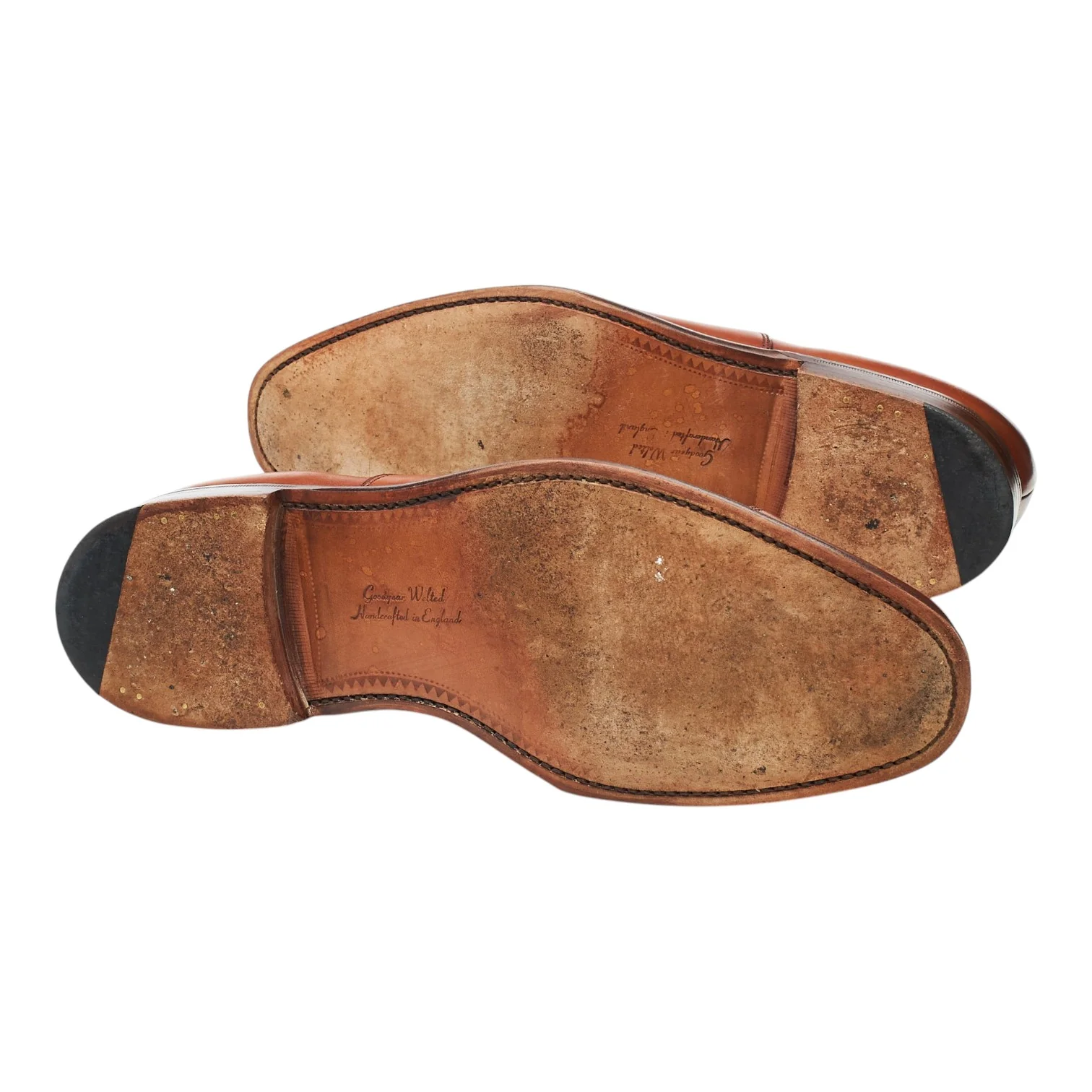 1880 'Aldwych' Tan Brown Leather Oxford UK 8.5 F - Image 5