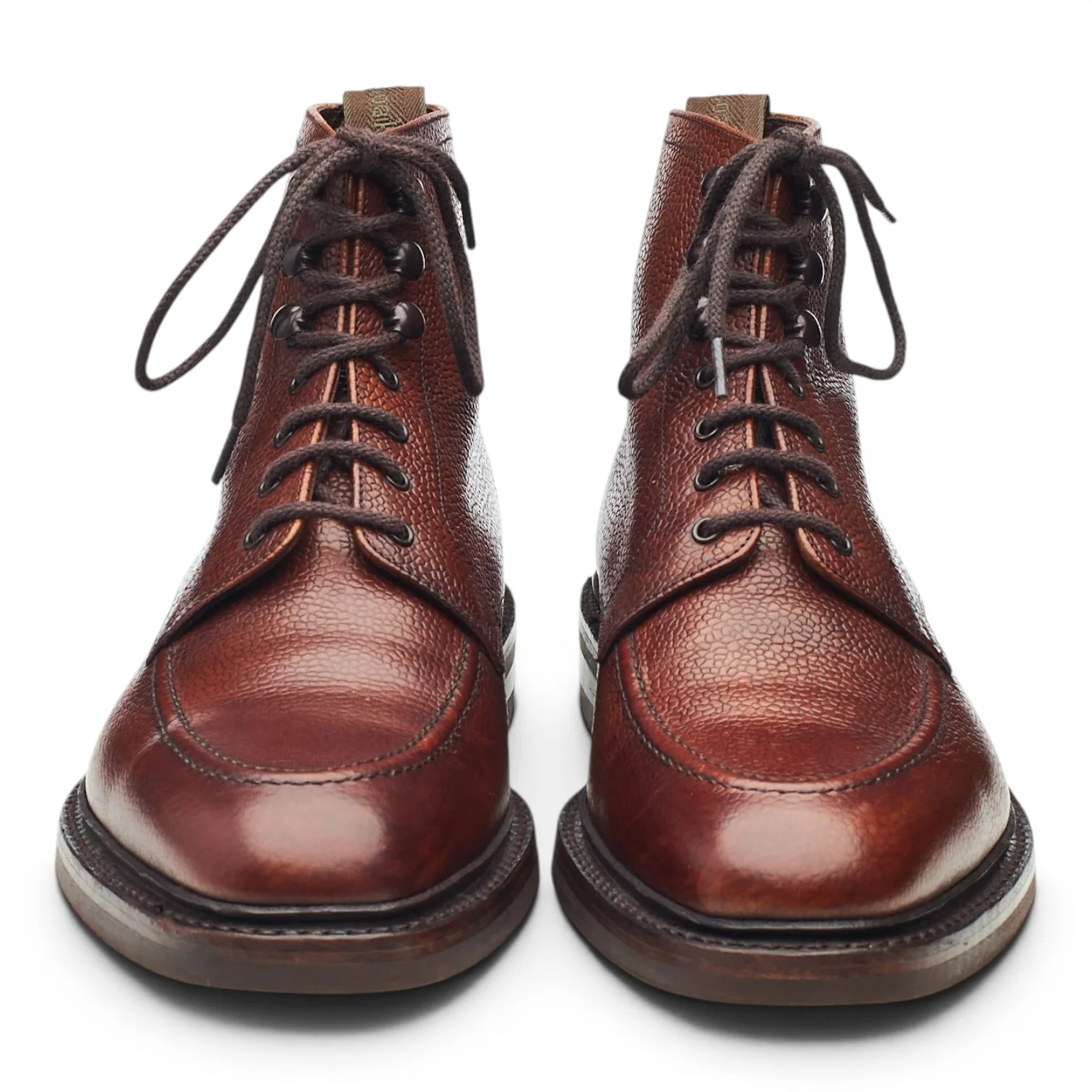 1880 'Anglesey' Oxblood Grain Leather Apron Boots UK 8.5 F - Image 2