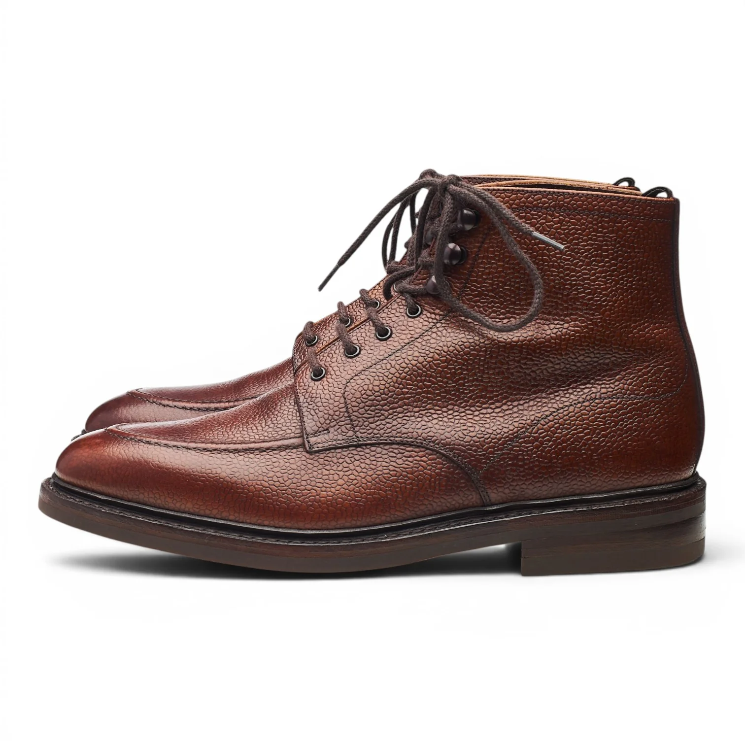 1880 'Anglesey' Oxblood Grain Leather Apron Boots UK 8.5 F - Image 3