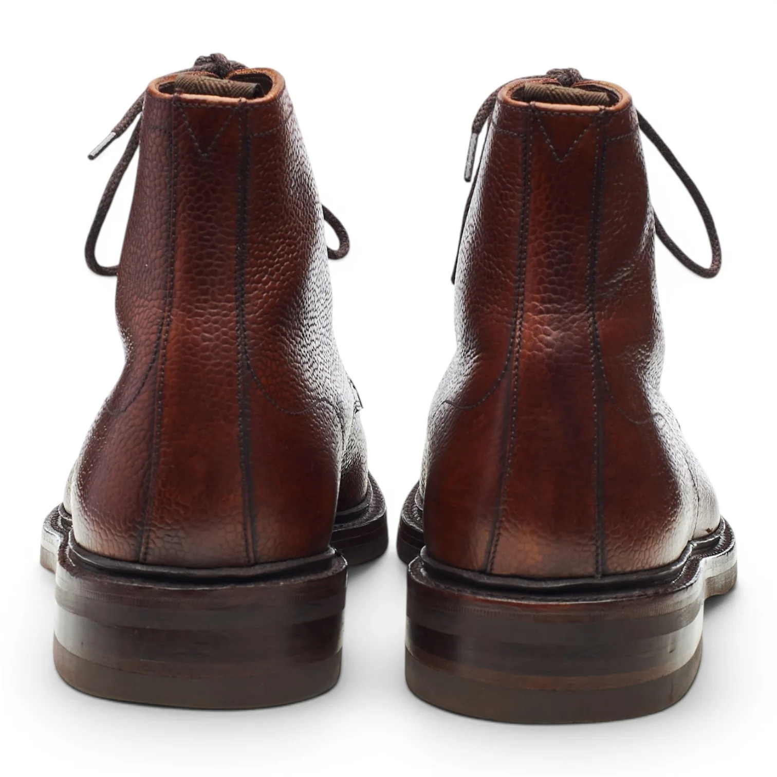 1880 'Anglesey' Oxblood Grain Leather Apron Boots UK 8.5 F - Image 4