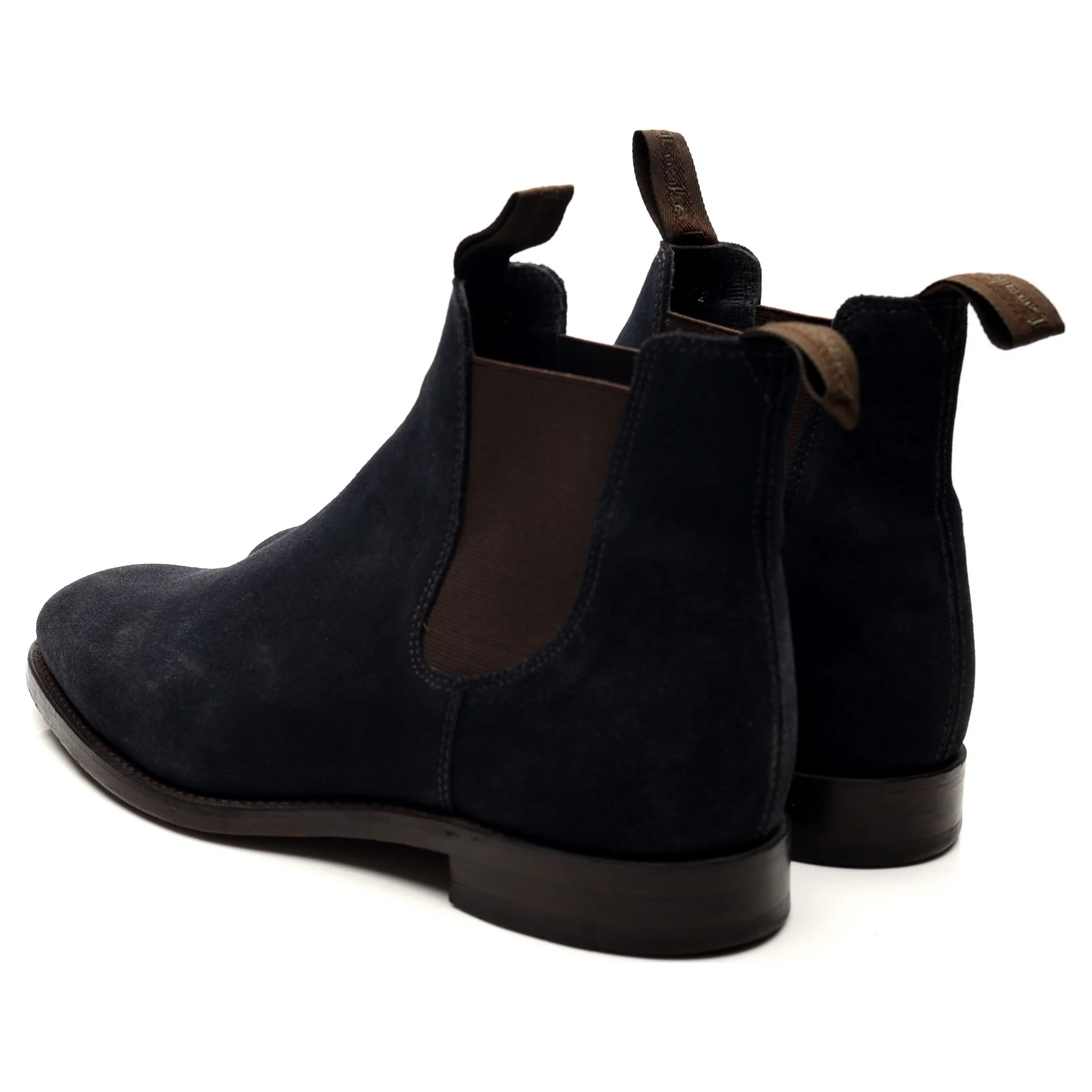 1880 'Apsley' Navy Blue Suede Chelsea Boots UK 7.5 G - Image 3