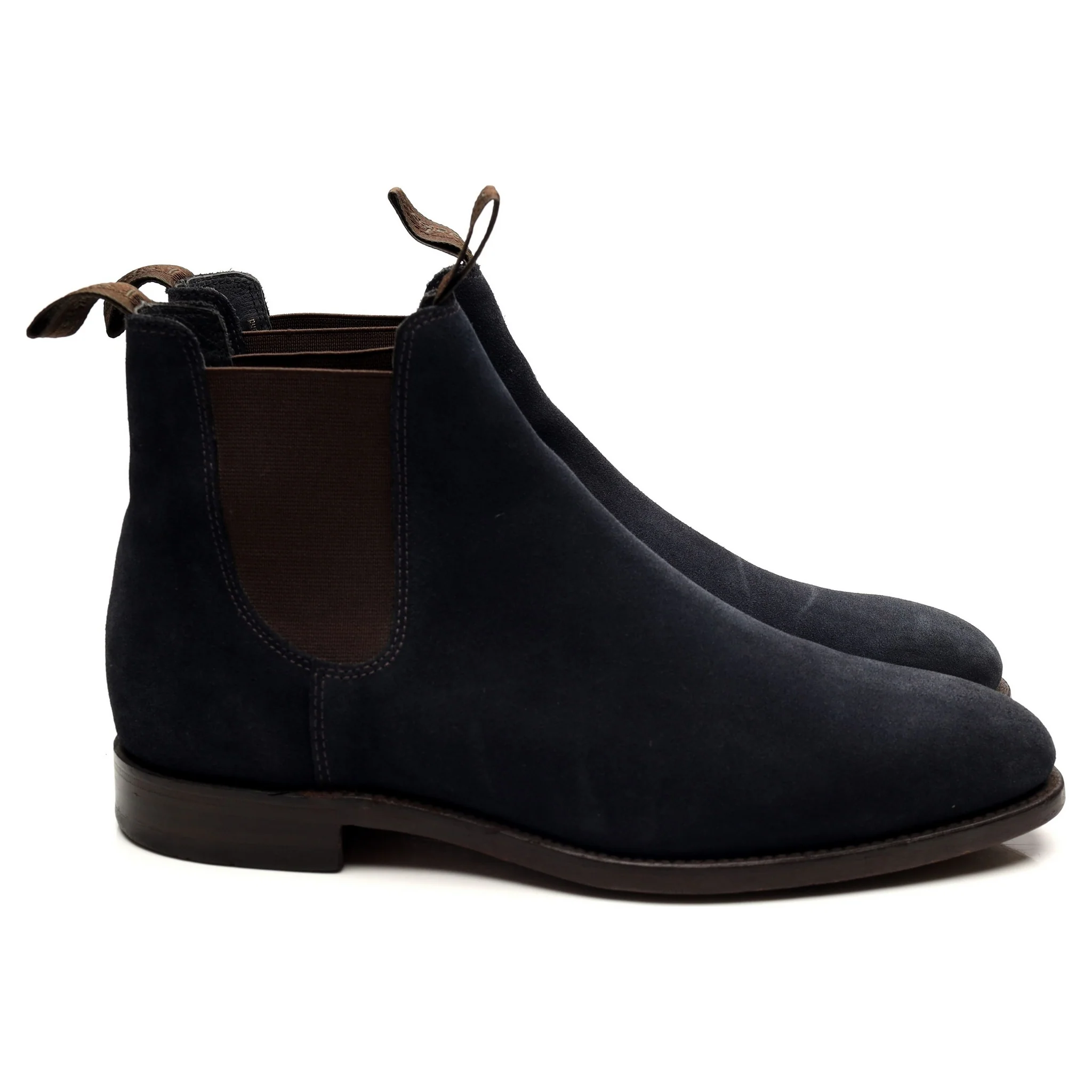 1880 'Apsley' Navy Blue Suede Chelsea Boots UK 7.5 G - Image 6