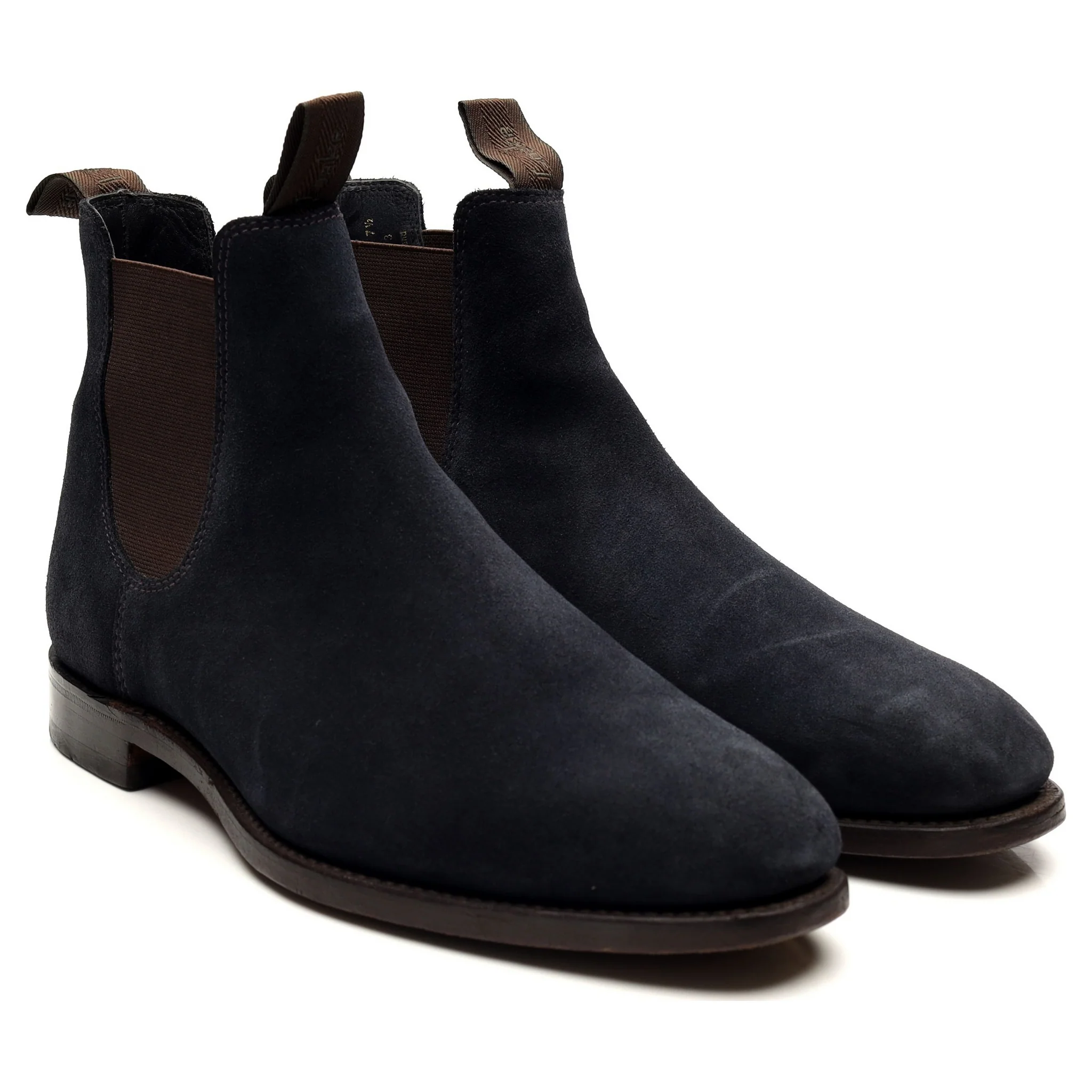 1880 'Apsley' Navy Blue Suede Chelsea Boots UK 7.5 G - Image 7