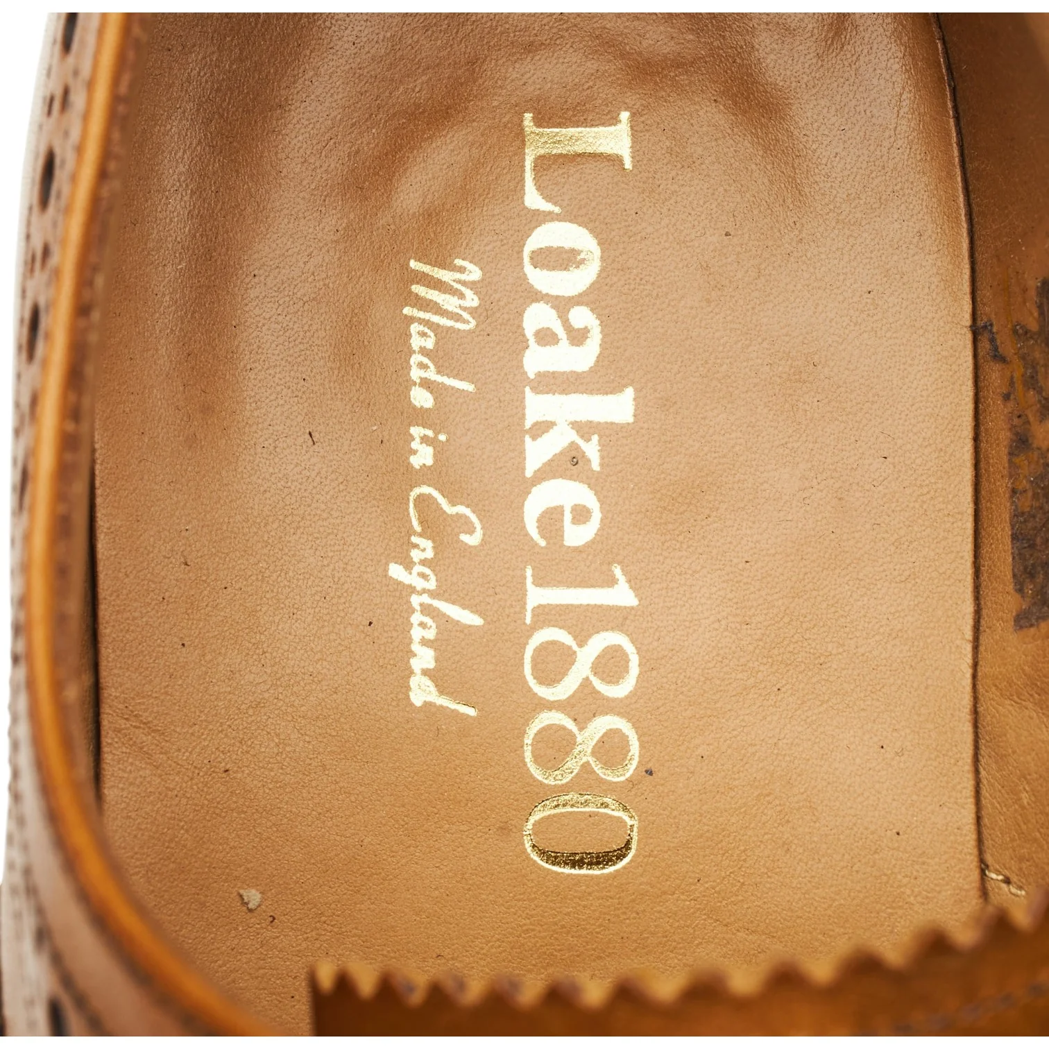 1880 'Ashby' Tan Brown Leather Oxford Brogues UK 8 G - Image 6