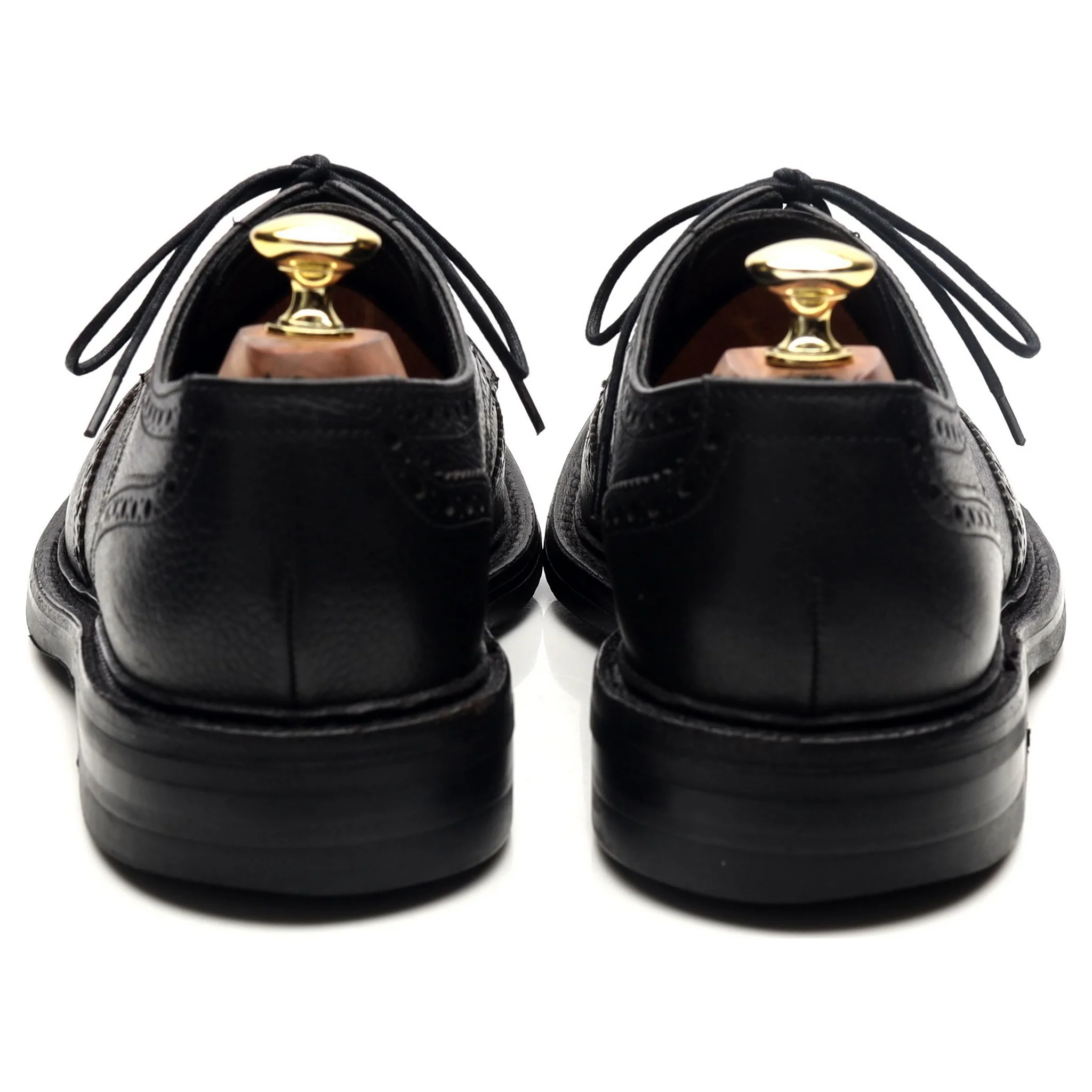 1880 'Badminton 2' Black Leather Derby UK 7 G - Image 4