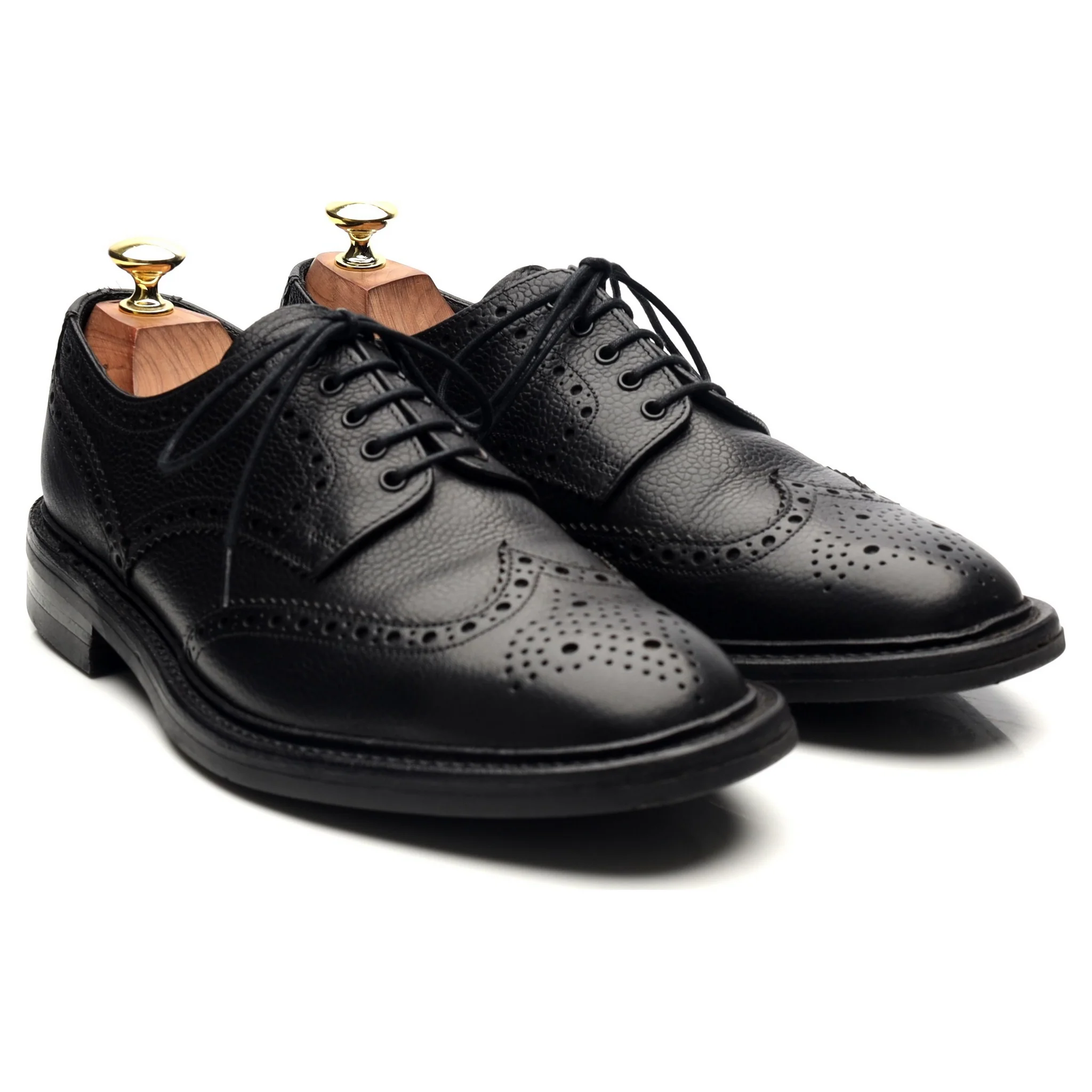 1880 'Badminton 2' Black Leather Derby UK 7 G - Image 7