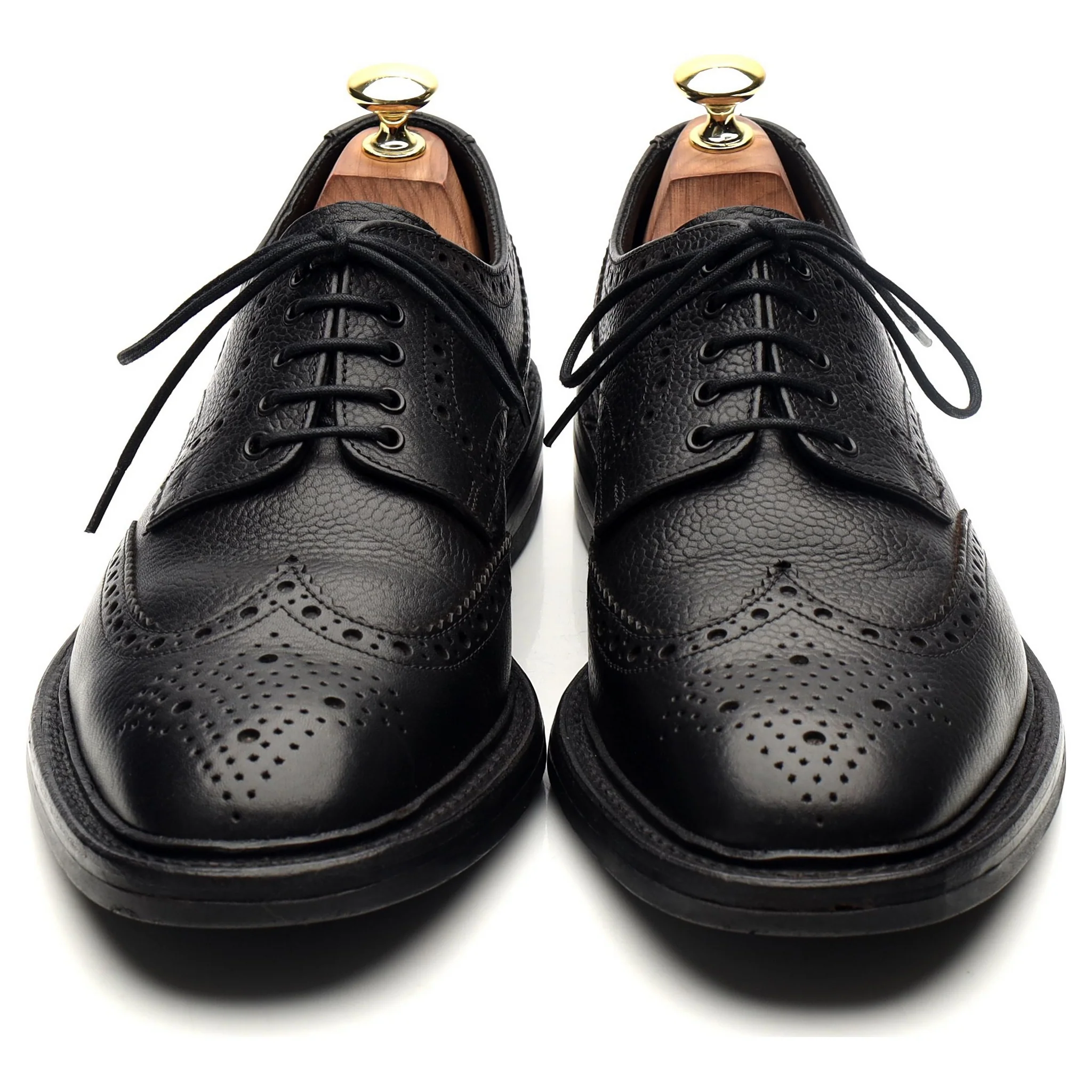 1880 'Badminton 2' Black Leather Derby UK 7 G - Image 9