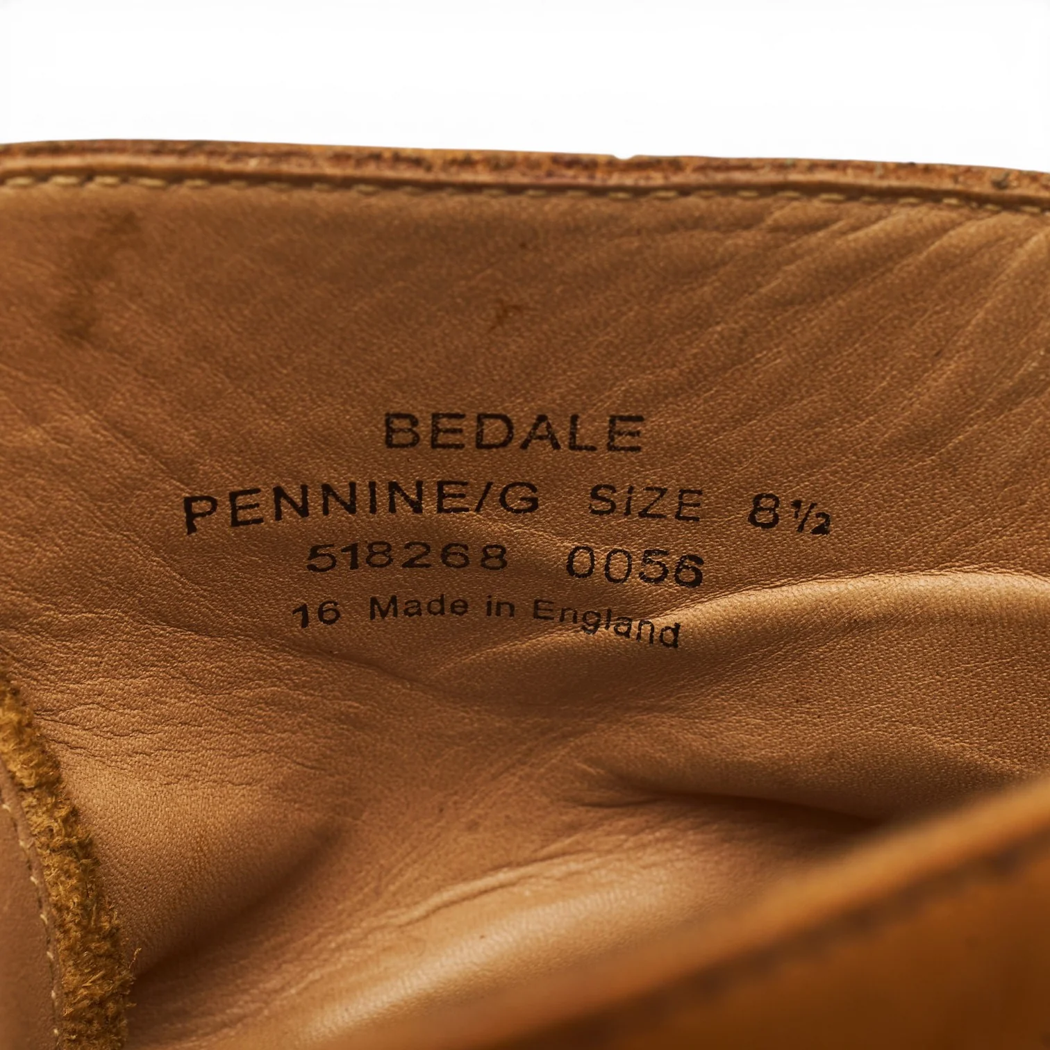 1880 'Bedale' Tan Brown Leather Brogues Boots UK 8.5 G - Image 7