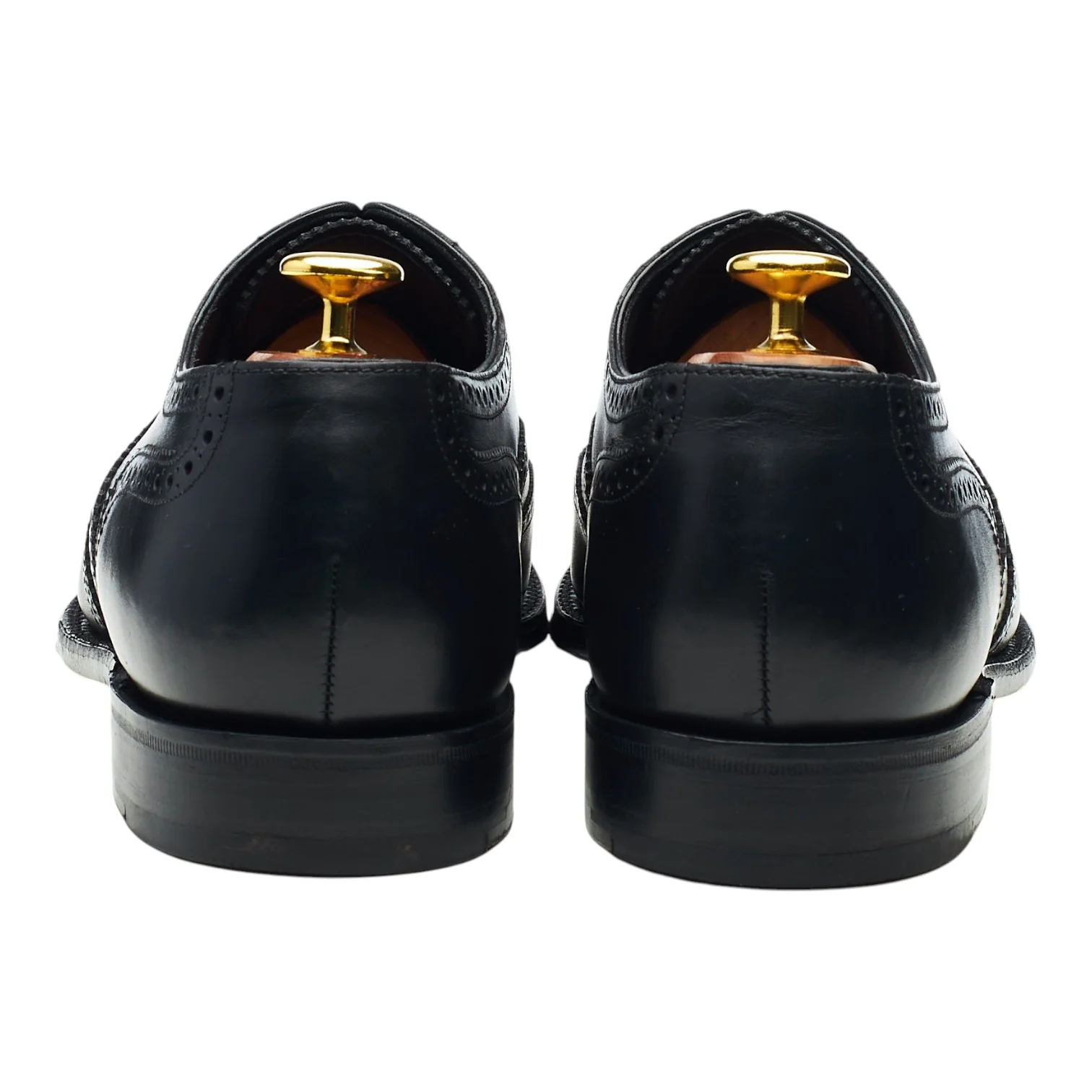 1880 'Buckingham' Black Leather Oxford Brogues UK 8.5 F - Image 4