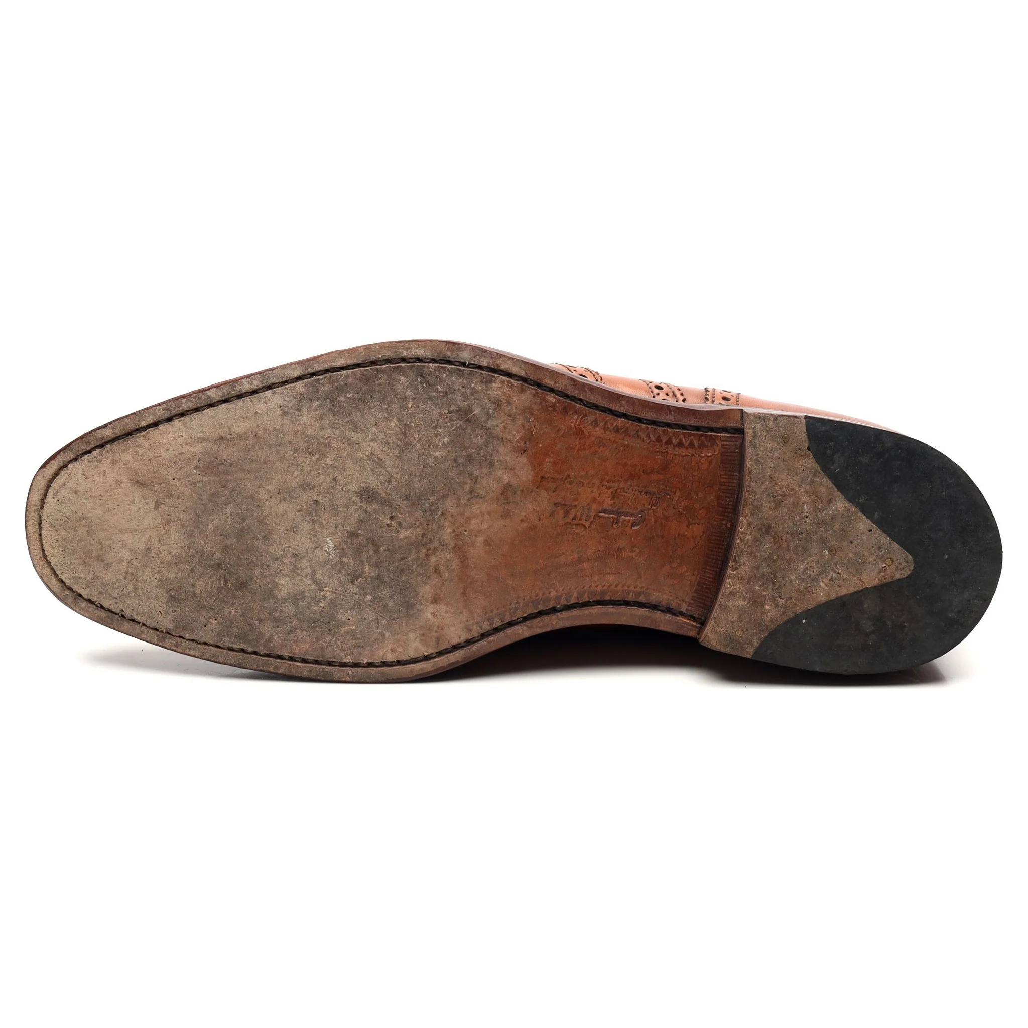 1880 'Buckingham' Tan Brown Leather Oxford Brogues UK 7.5 F - Image 10