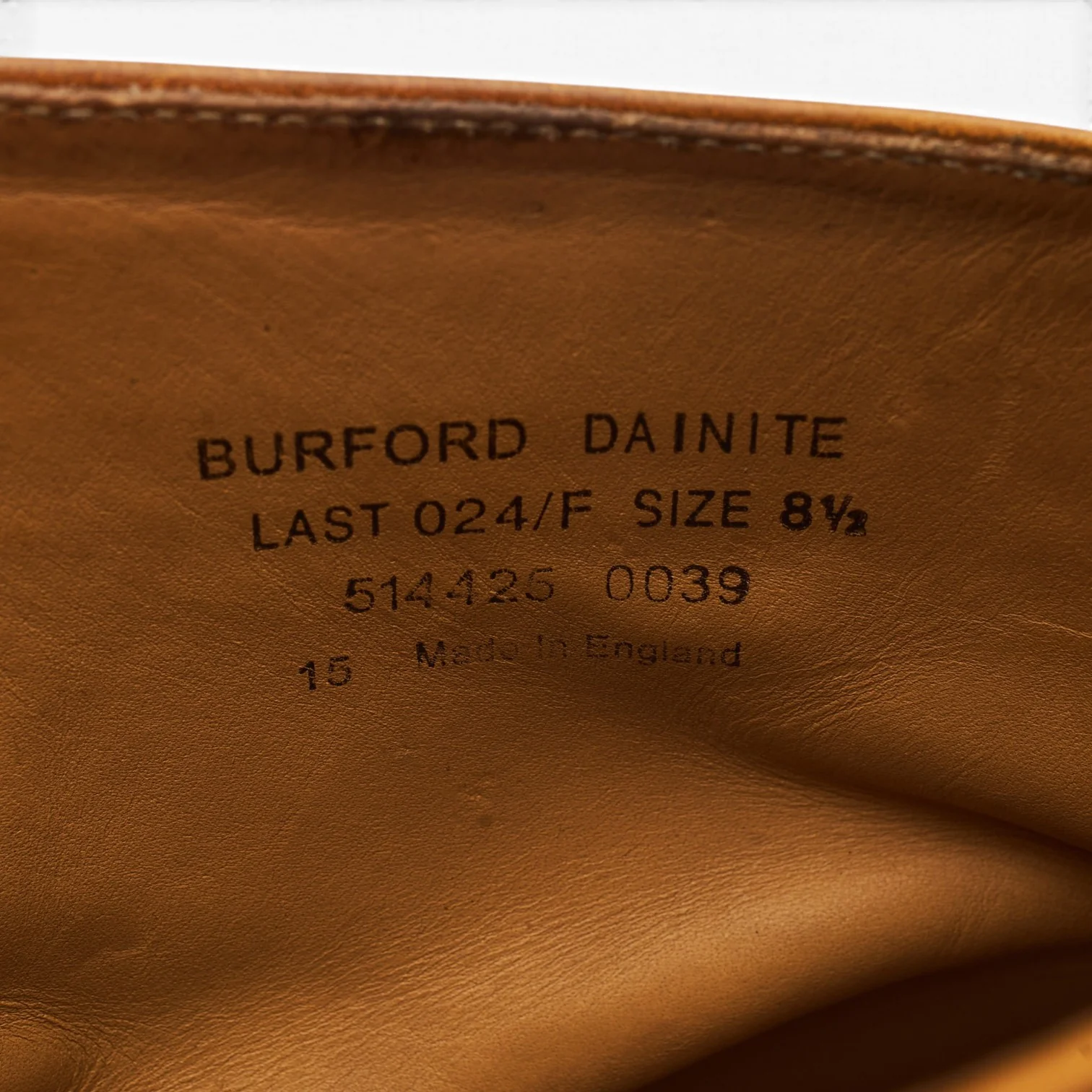 1880 'Burford 2' Tan Brown Leather Brogue Boots UK 8.5 F - Image 7