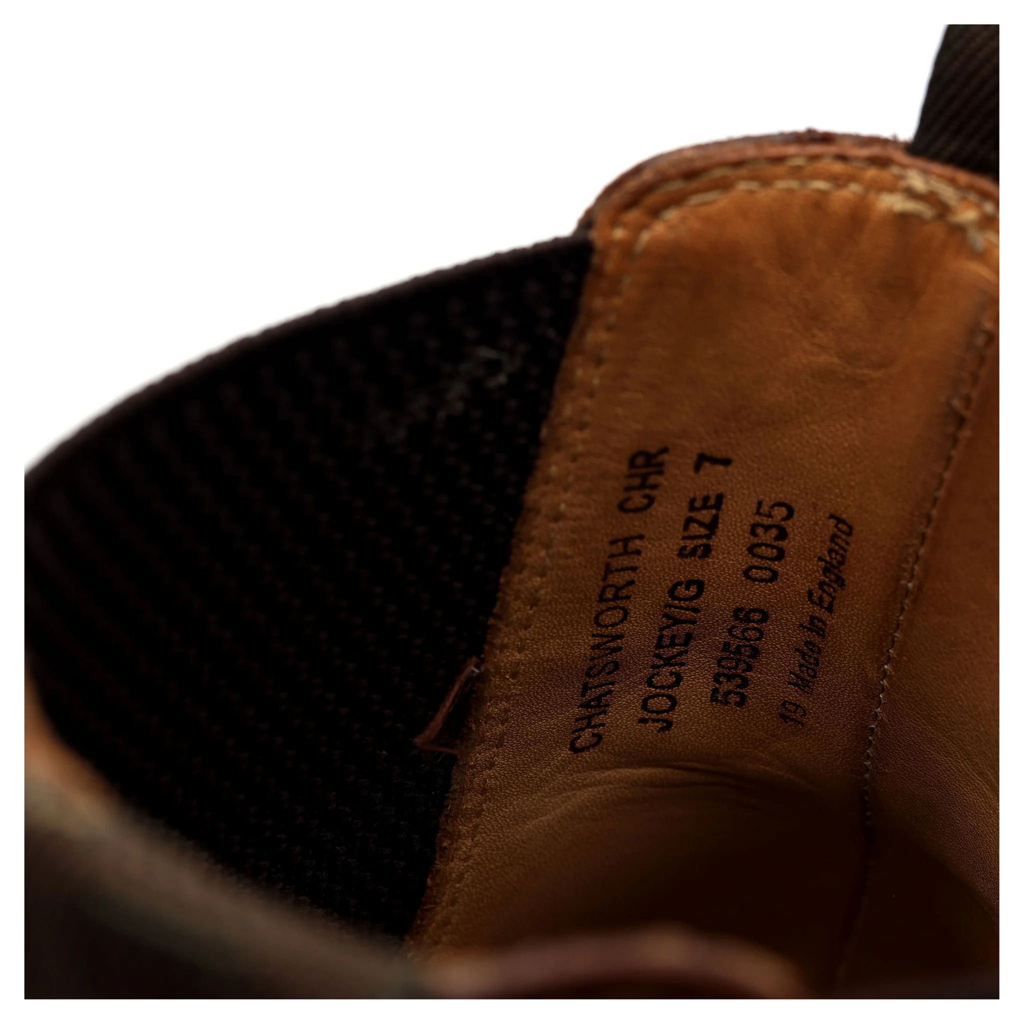 1880 'Chatsworth' Brown Leather Chelsea Boots UK 7 G - Image 13