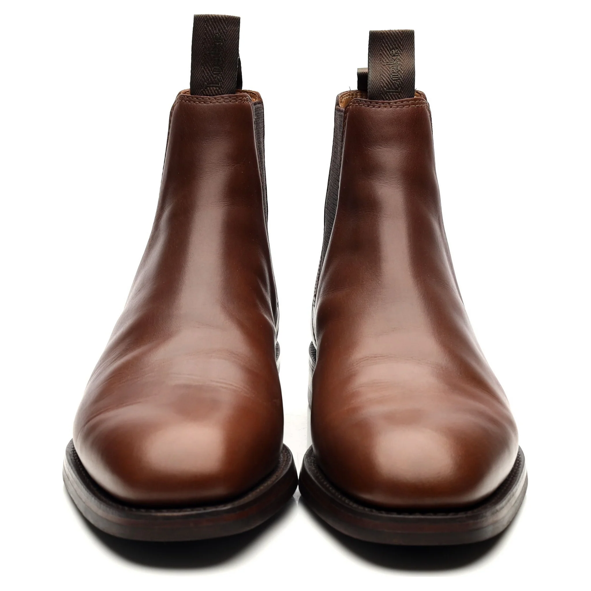 1880 'Chatsworth' Brown Leather Chelsea Boots UK 7 G - Image 8