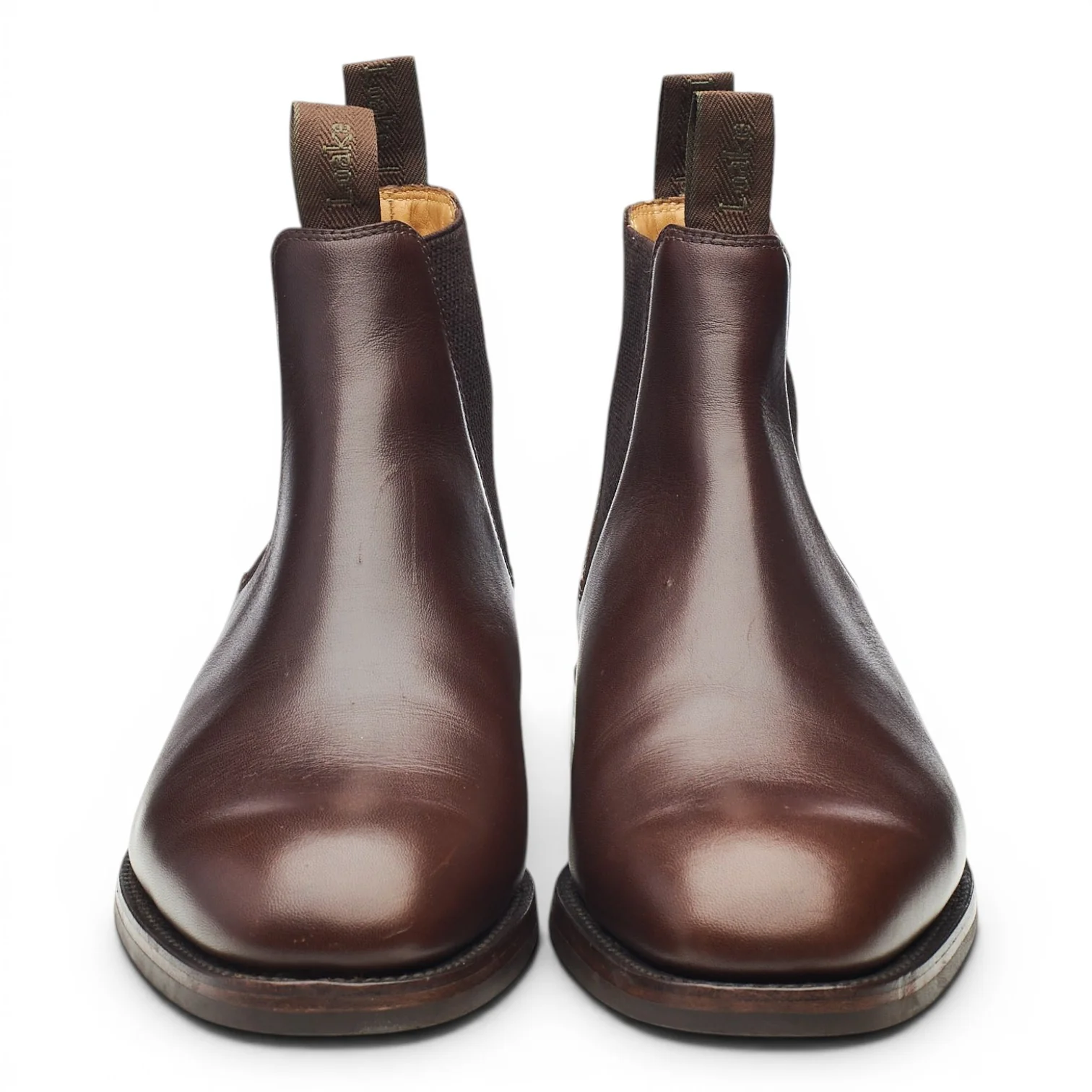 1880 'Chatsworth' Dark Brown Leather Chelsea Boots UK 8 G - Image 2