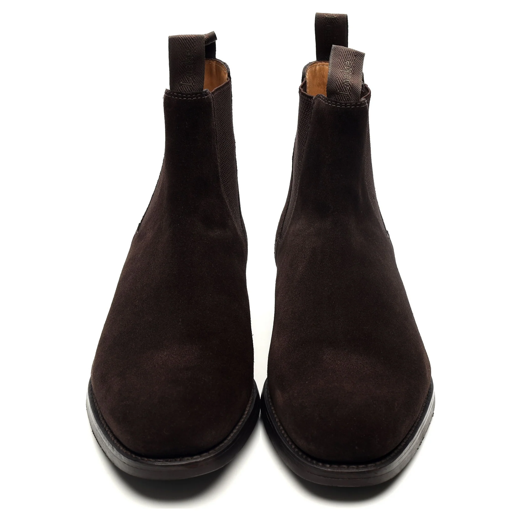 1880 'Chatsworth' Dark Brown Suede Chelsea Boots UK 10 G - Image 9