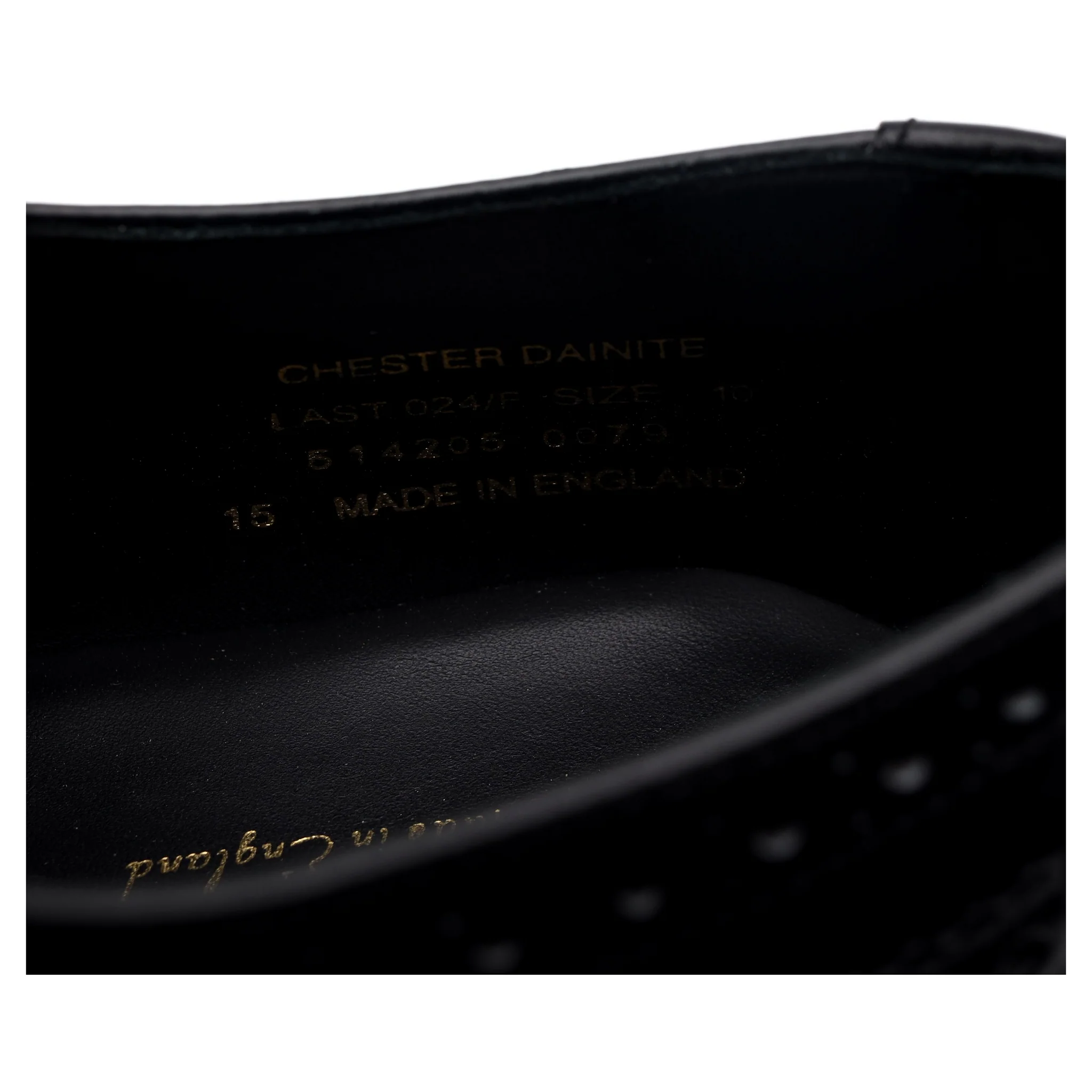 1880 'Chester' Black Leather Derby Brogues UK 10 F - Image 13