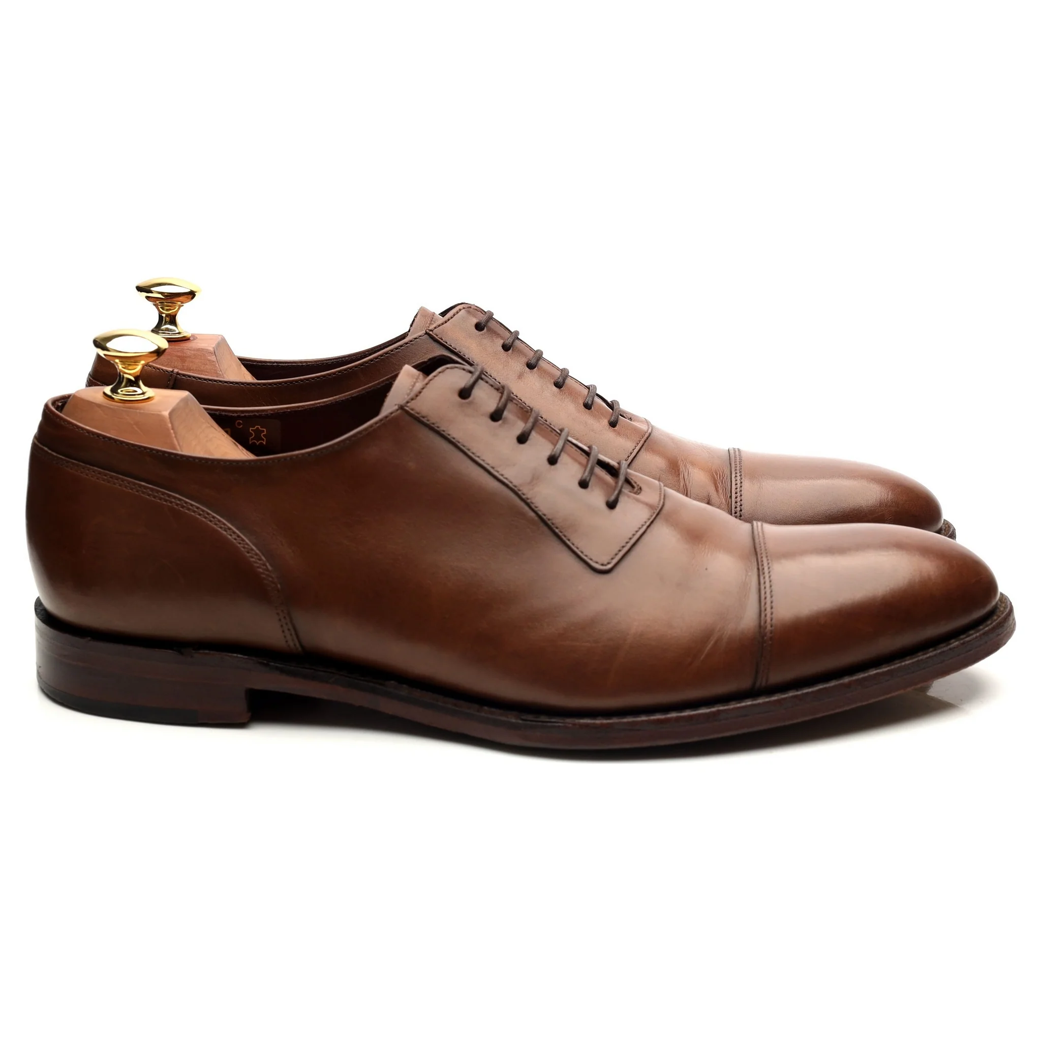 1880 'Churchill' Brown Leather Oxford UK 9 G - Image 6