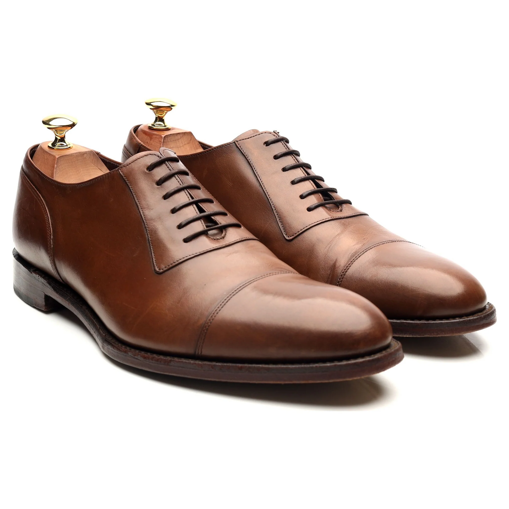 1880 'Churchill' Brown Leather Oxford UK 9 G - Image 7