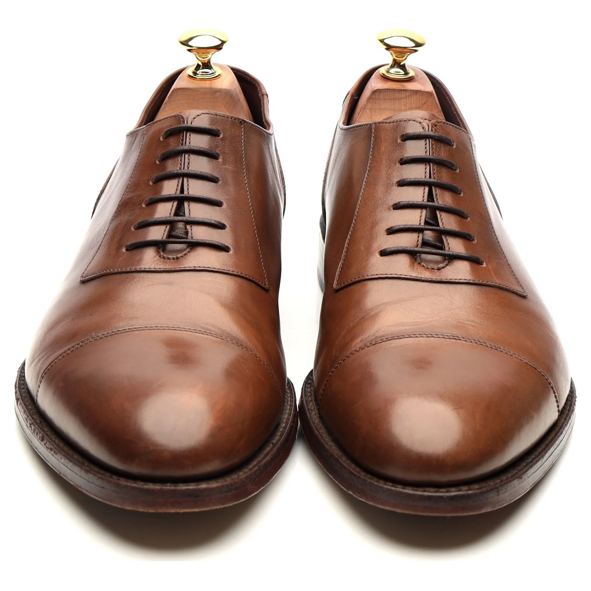 1880 'Churchill' Brown Leather Oxford UK 9 G - Image 9
