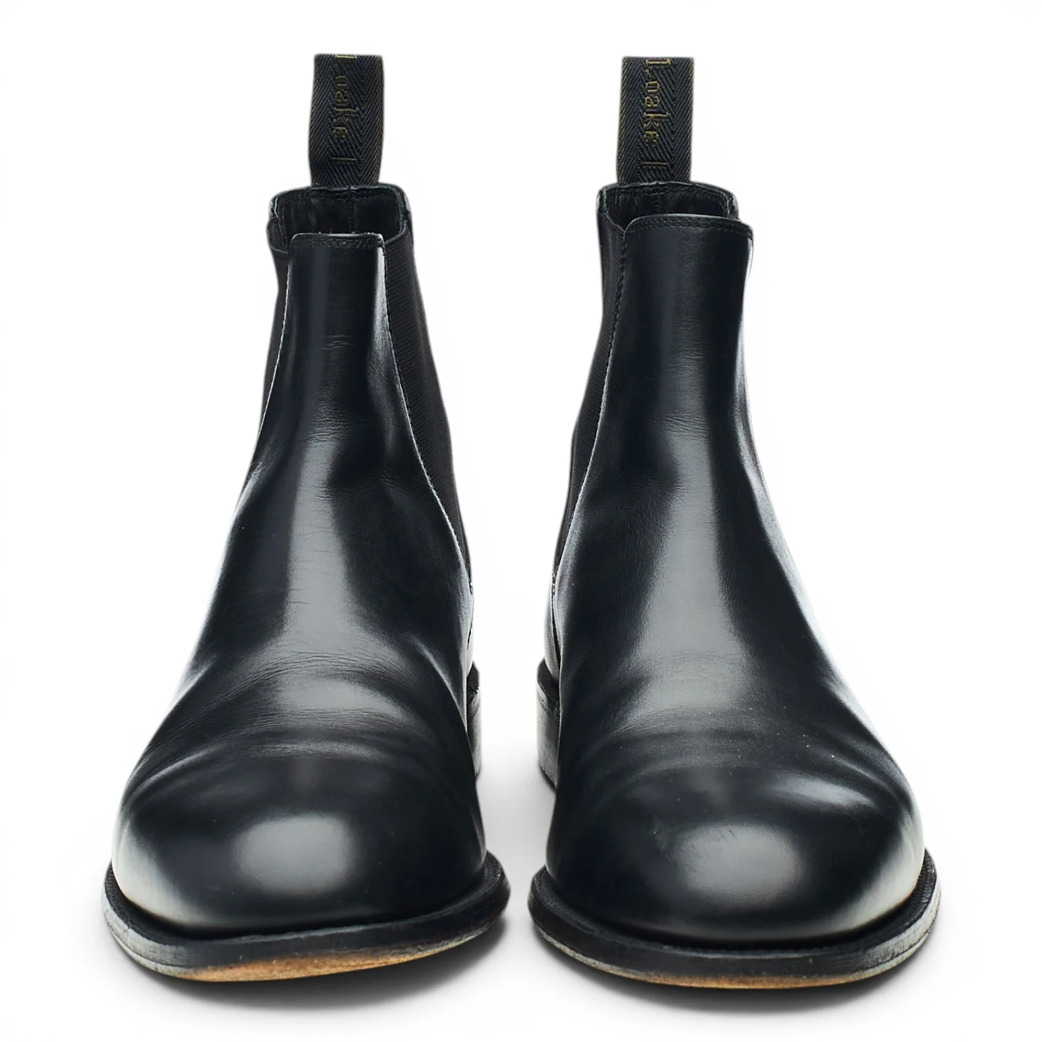 1880 'Coppergate' Black Leather Chelsea Boots UK 8 F - Image 2