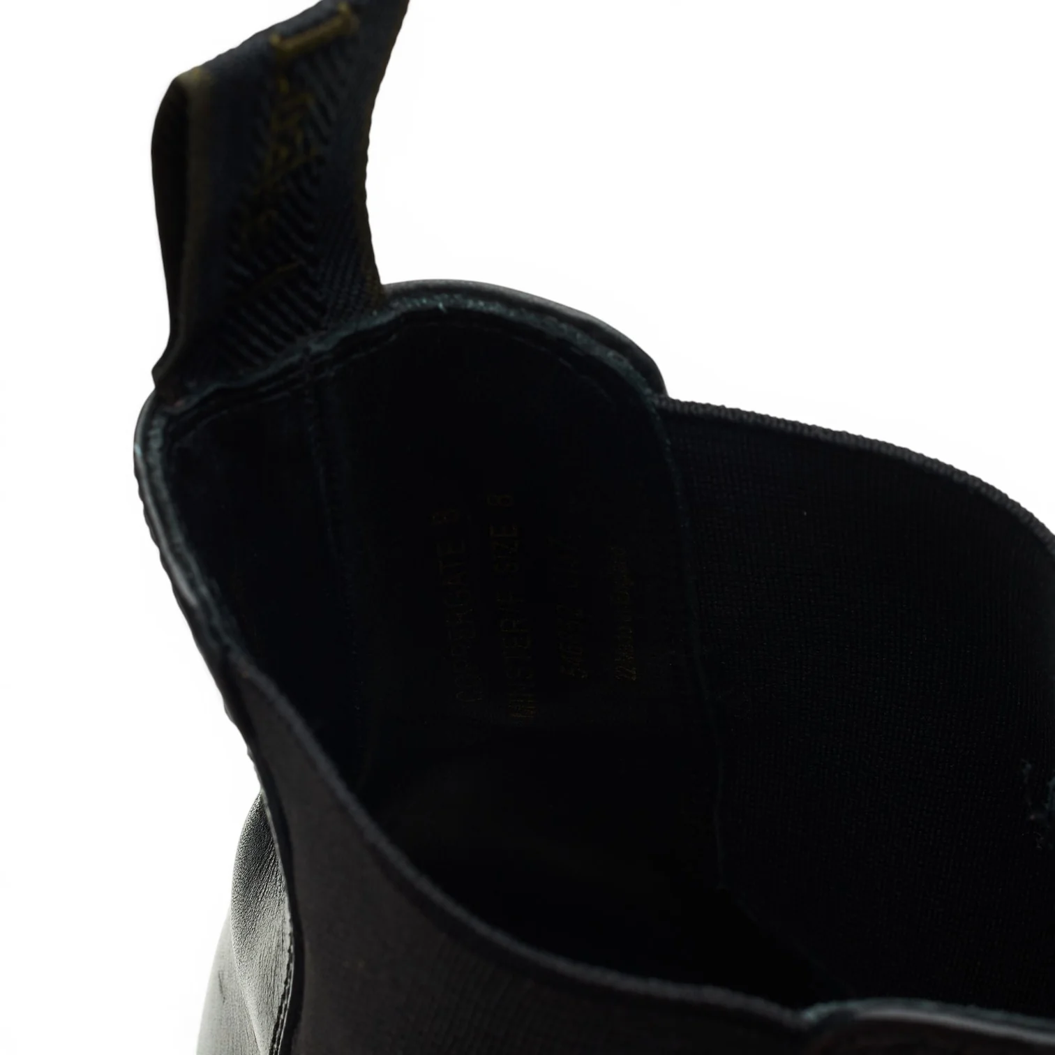 1880 'Coppergate' Black Leather Chelsea Boots UK 8 F - Image 7