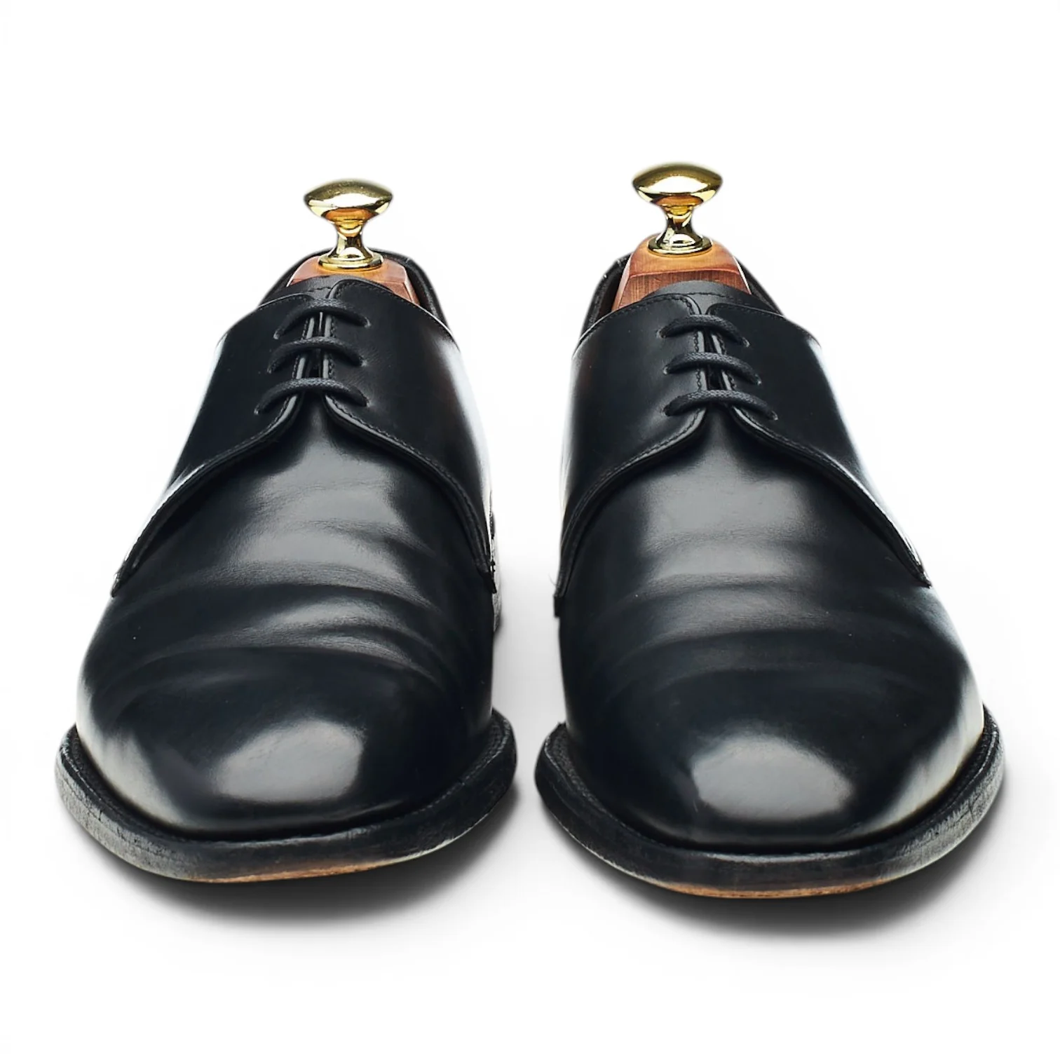 1880 'Cornwall' Black Leather Derby UK 7 E - Image 2