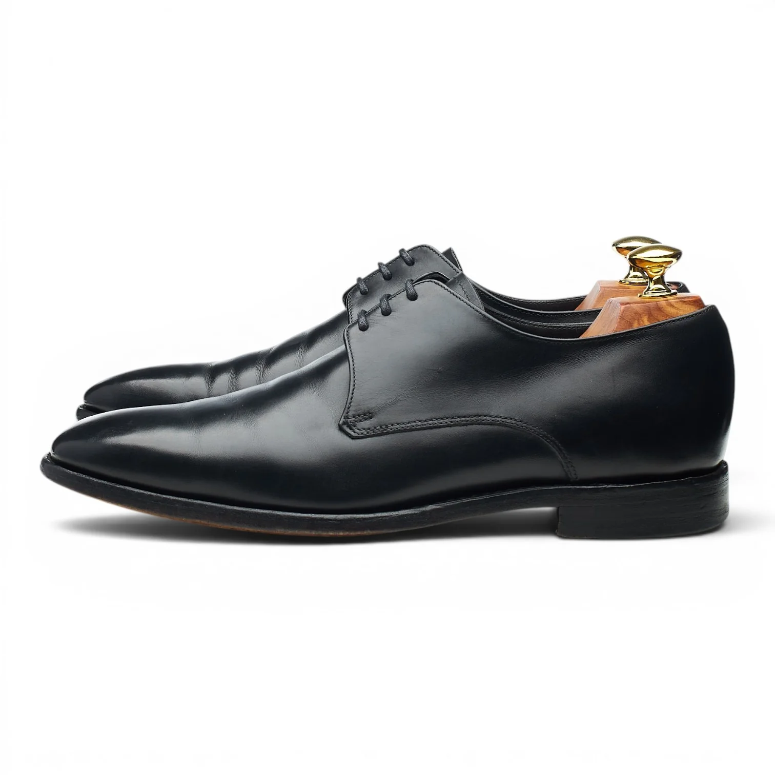 1880 'Cornwall' Black Leather Derby UK 7 E - Image 3