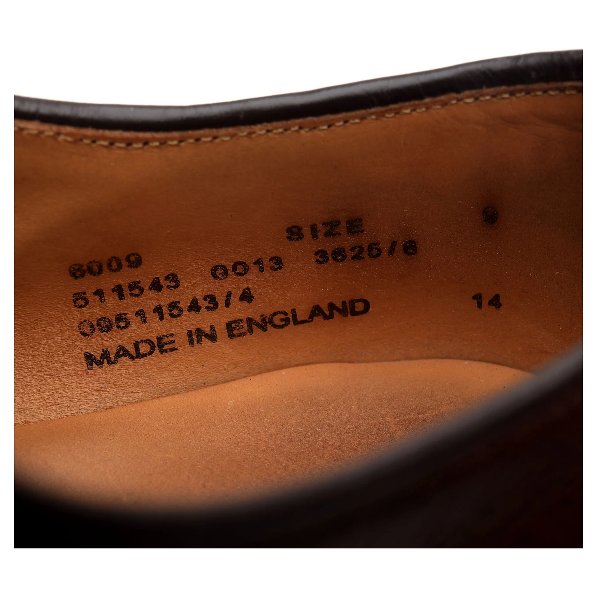 1880 Dark Brown Leather Derby UK 9 F - Image 13