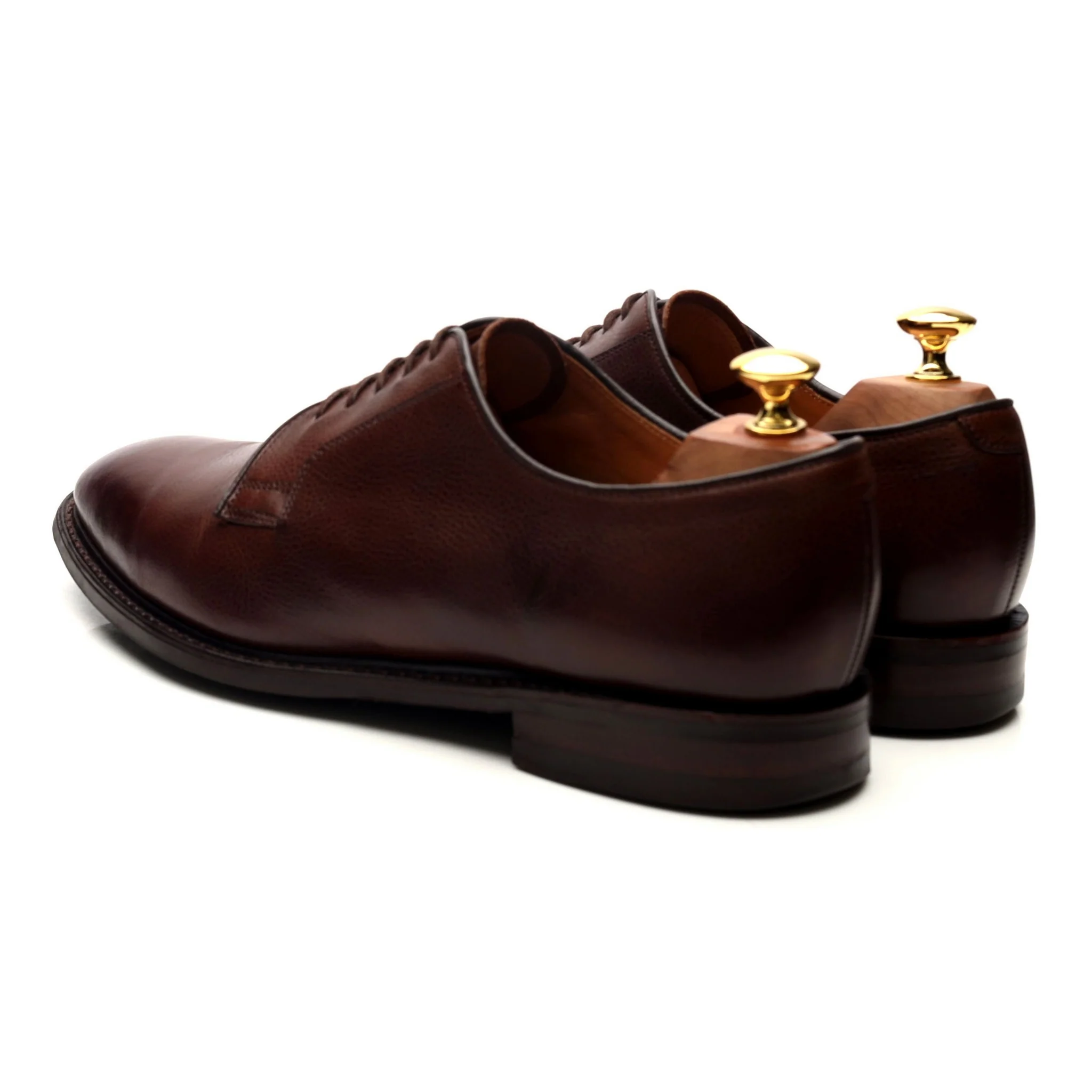 1880 Dark Brown Leather Derby UK 9 F - Image 3