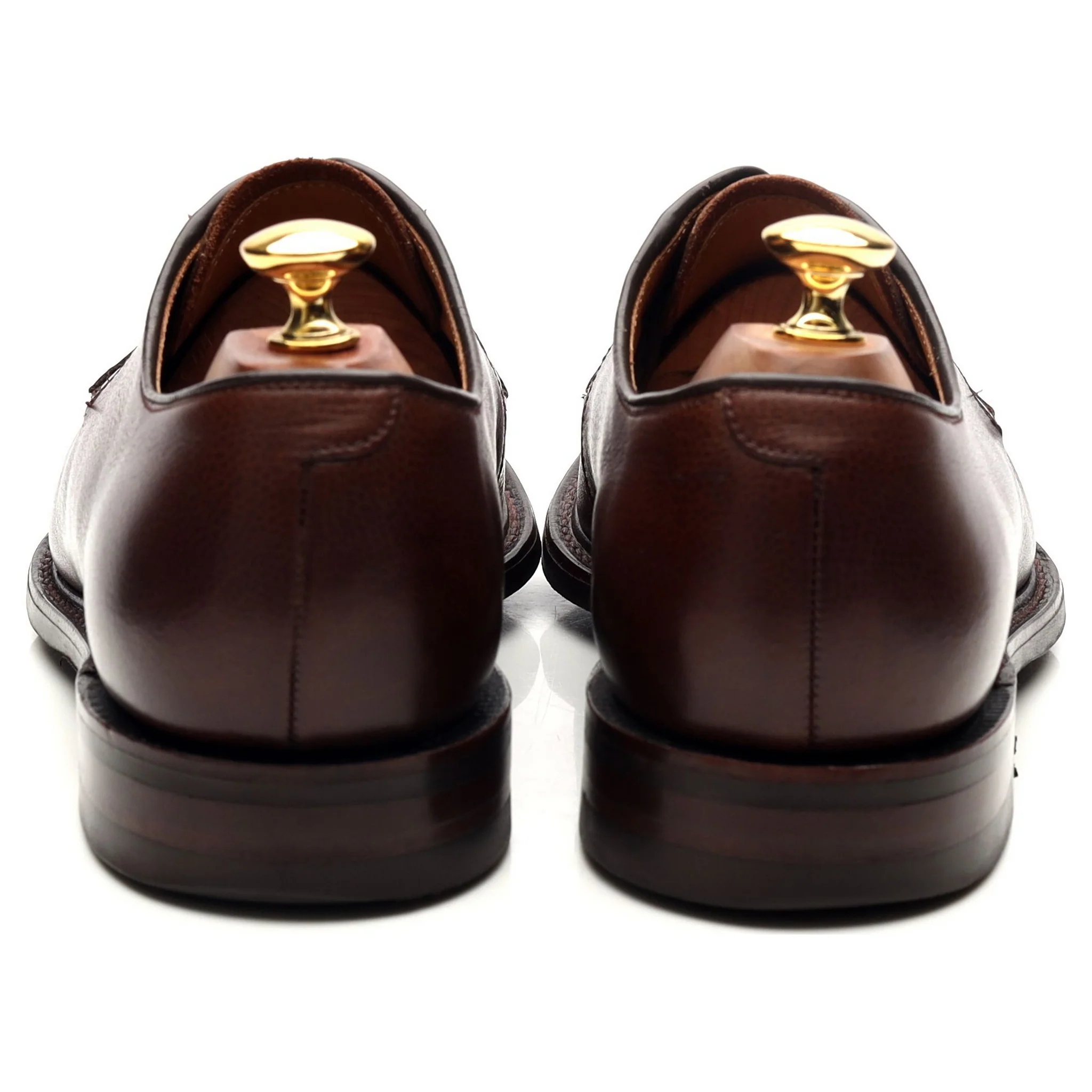 1880 Dark Brown Leather Derby UK 9 F - Image 4