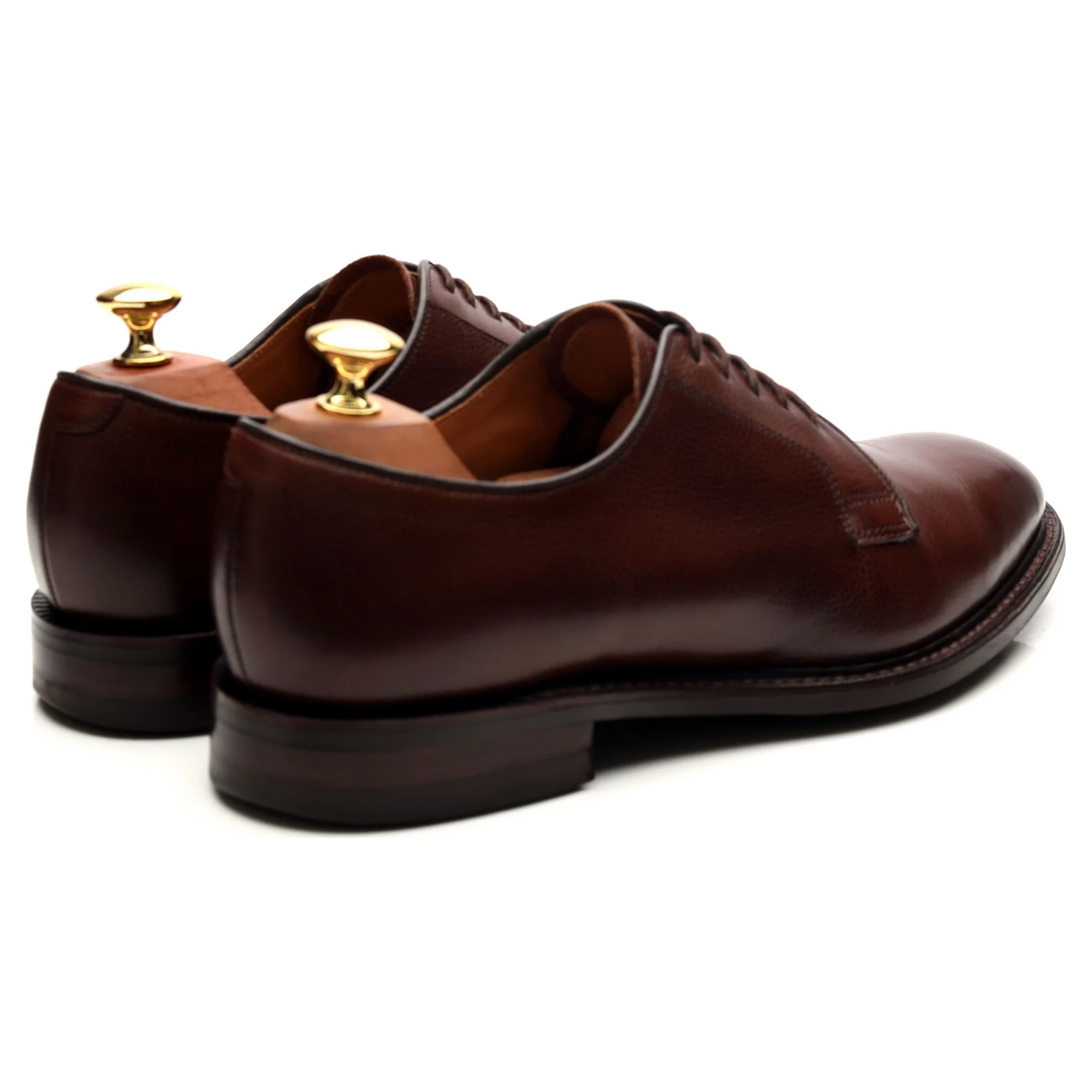 1880 Dark Brown Leather Derby UK 9 F - Image 5