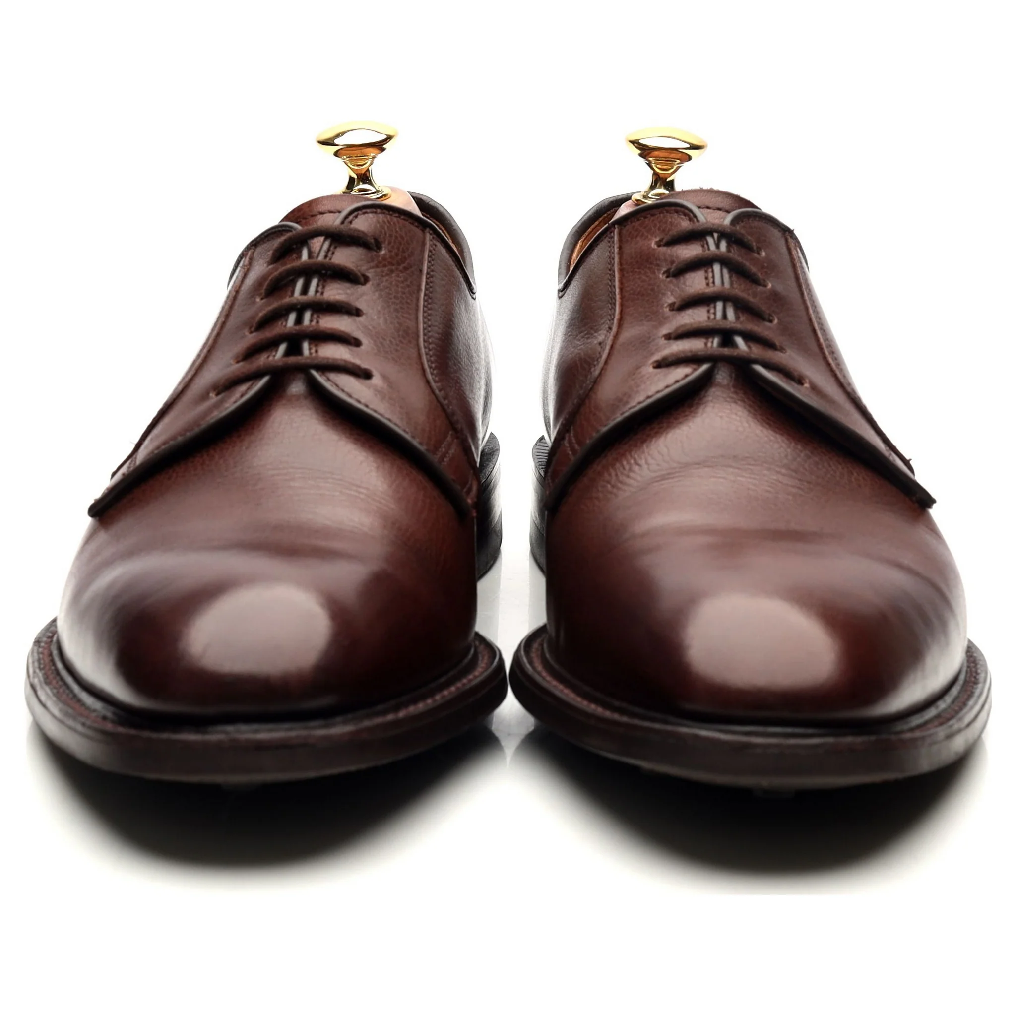 1880 Dark Brown Leather Derby UK 9 F - Image 8